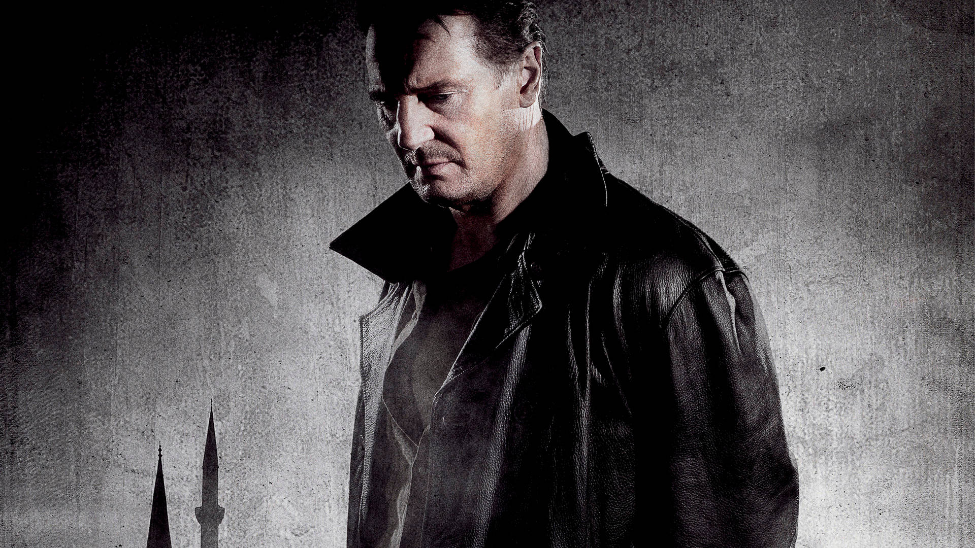 Intense Stare of Liam Neeson in Taken 2 Wallpaper