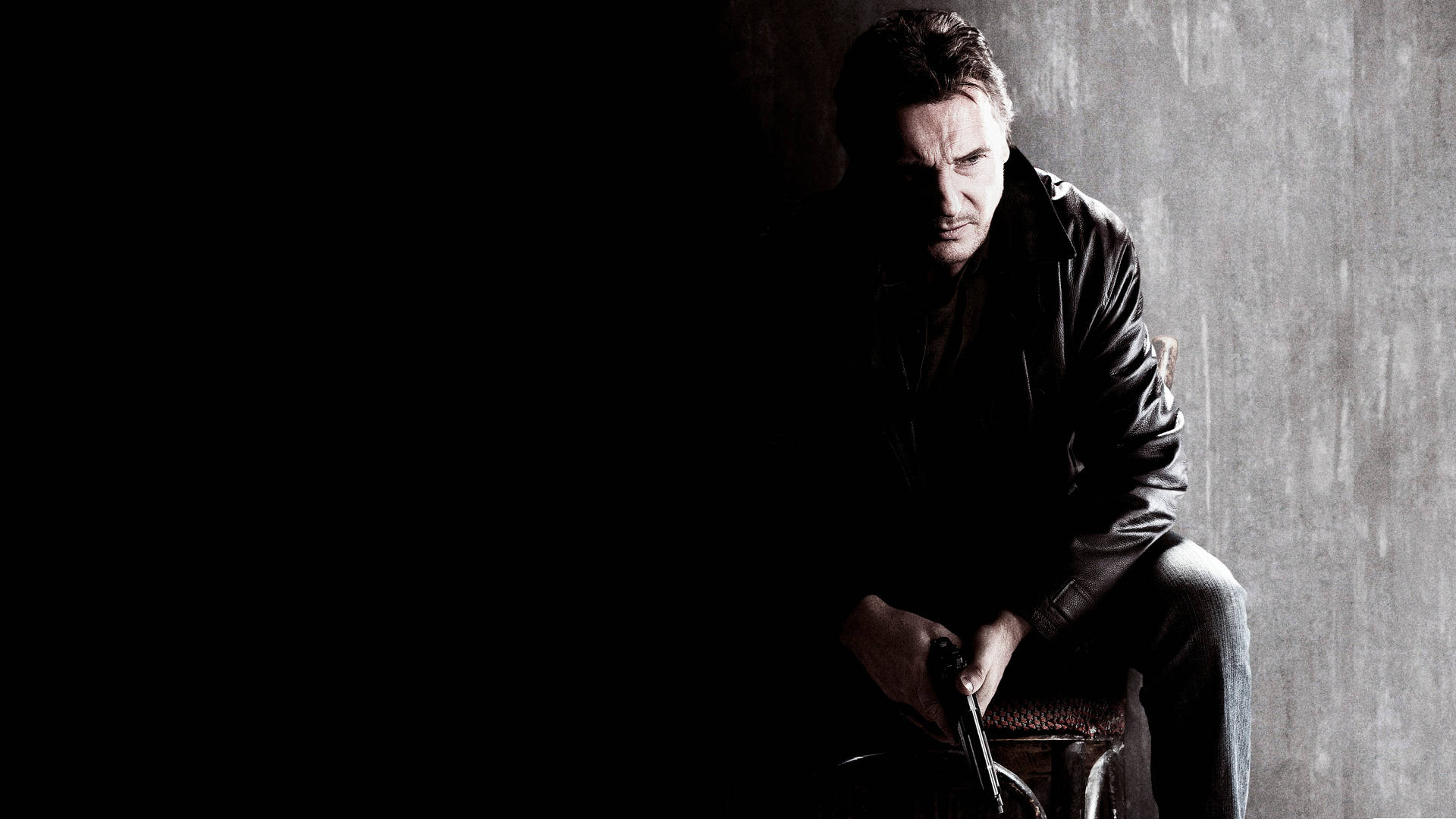Liam Neeson Dark Black Raining Taken 2 Wallpaper