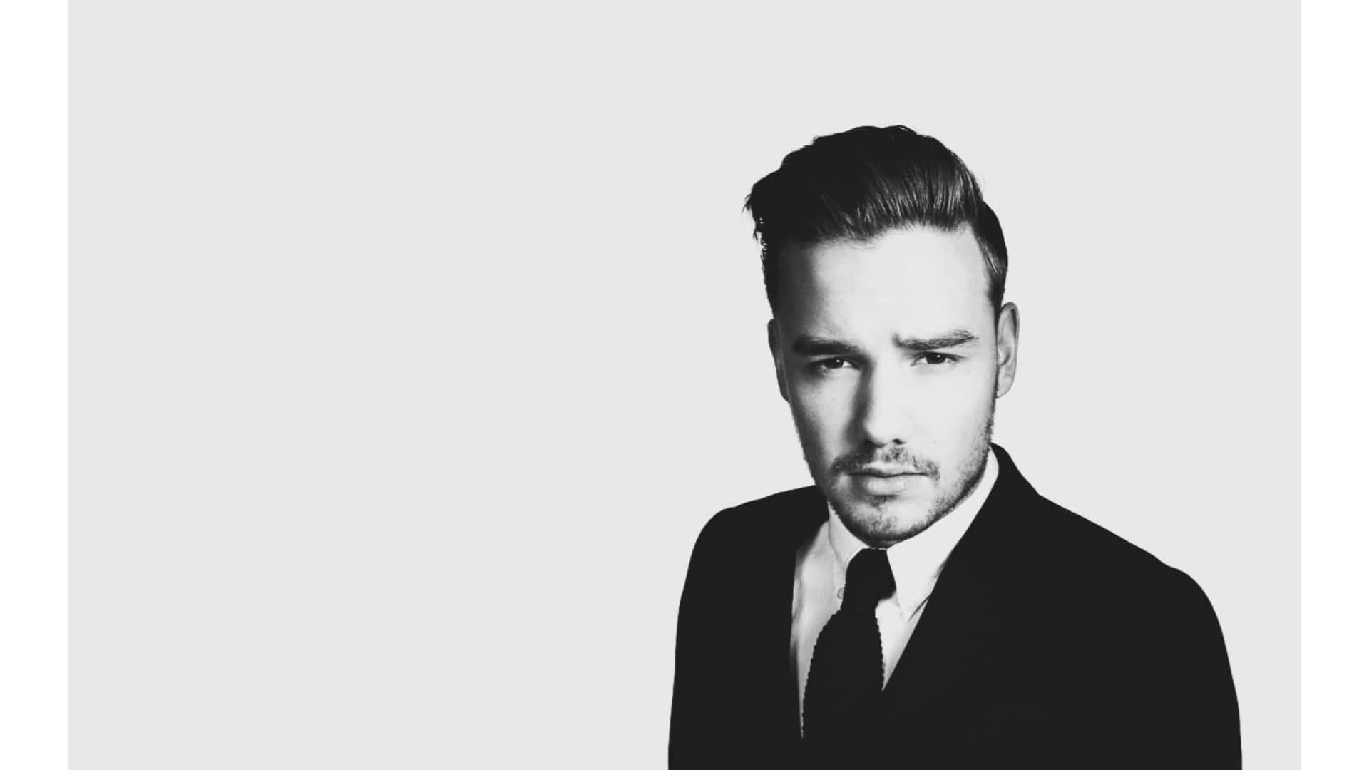 Black And White Liam Payne Wallpaper