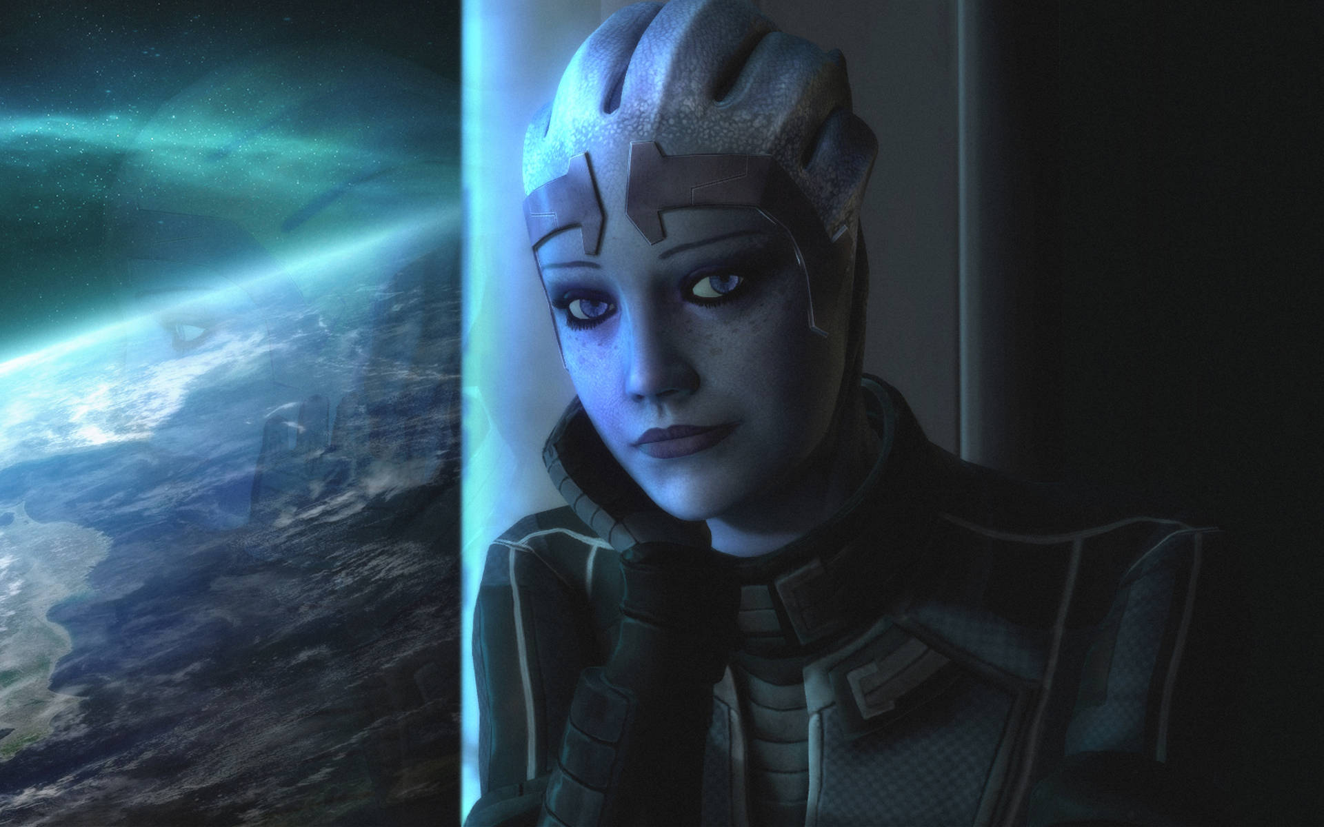 Liara T'soni In Space Mass Effect 3 Wallpaper