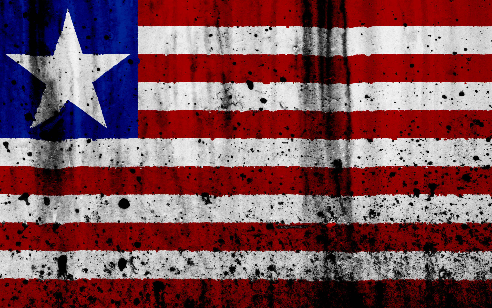 Liberia Flag Digital Art