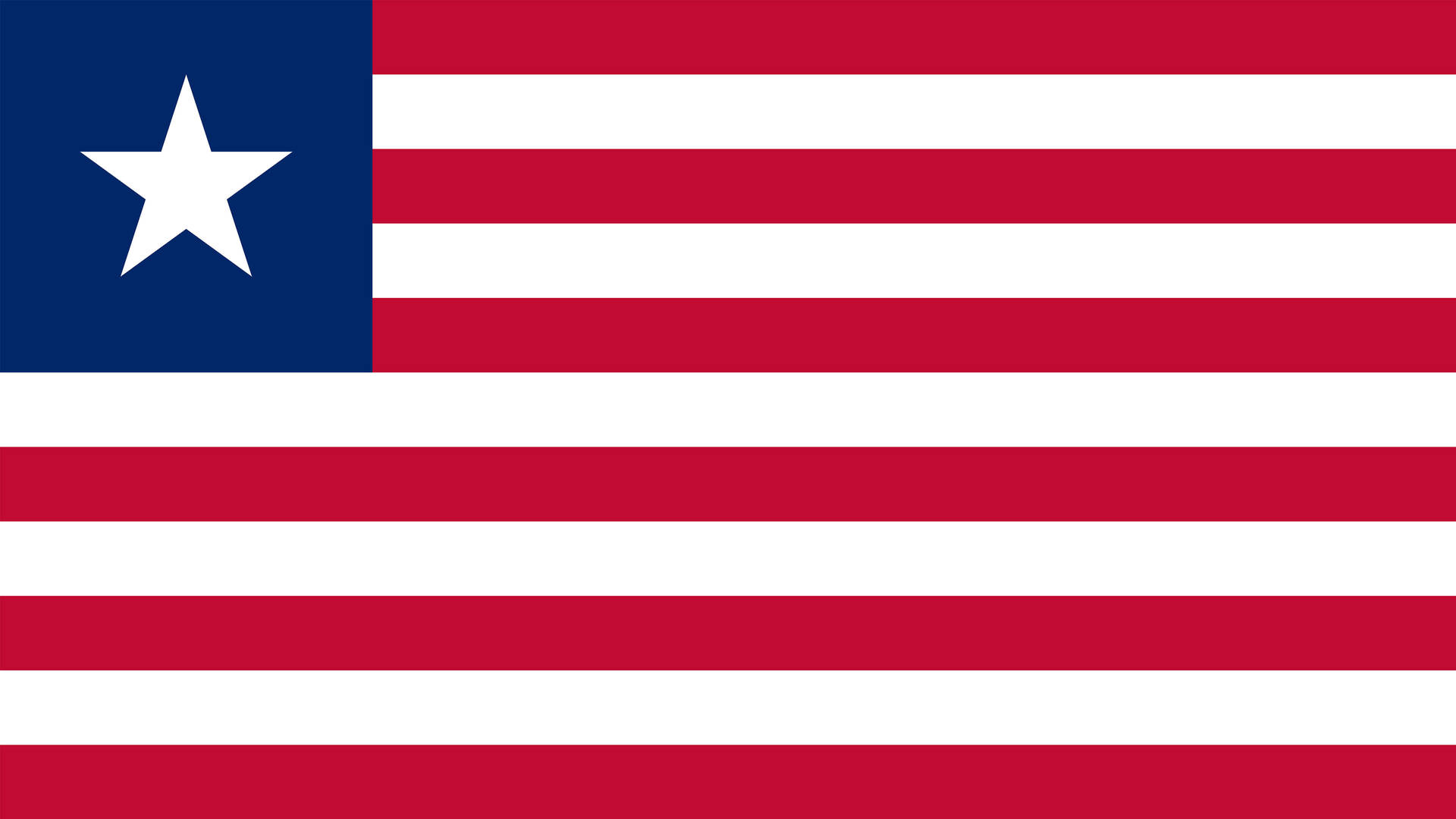 Liberia Red And Blue Flag