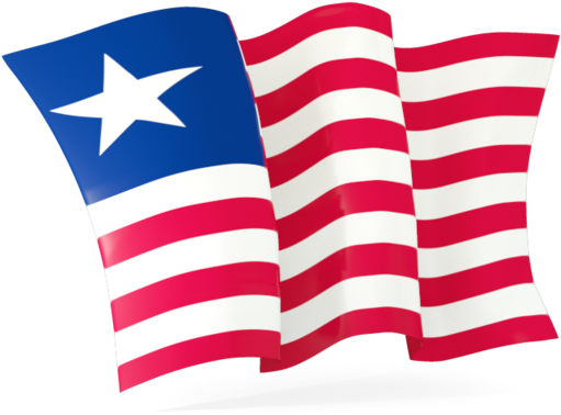 Liberian Flag Waving PNG