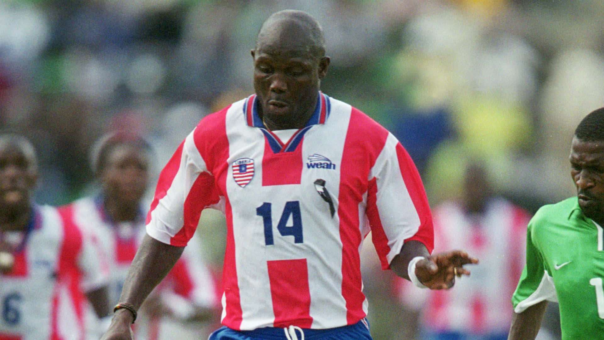 Liberian 14. fodboldspiller, George Weah Wallpaper