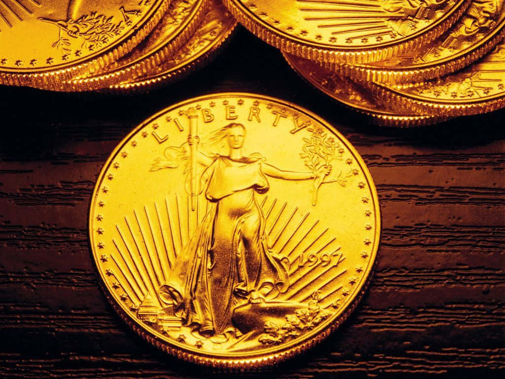 Liberty Gold Coin Wallpaper