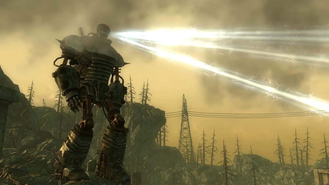 Liberty Prime marching into battle Wallpaper