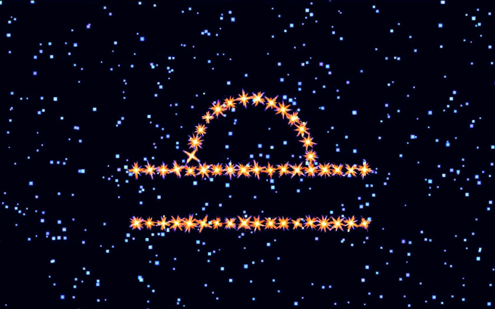 Stunning Libra zodiac sign artwork with glowing balance scales