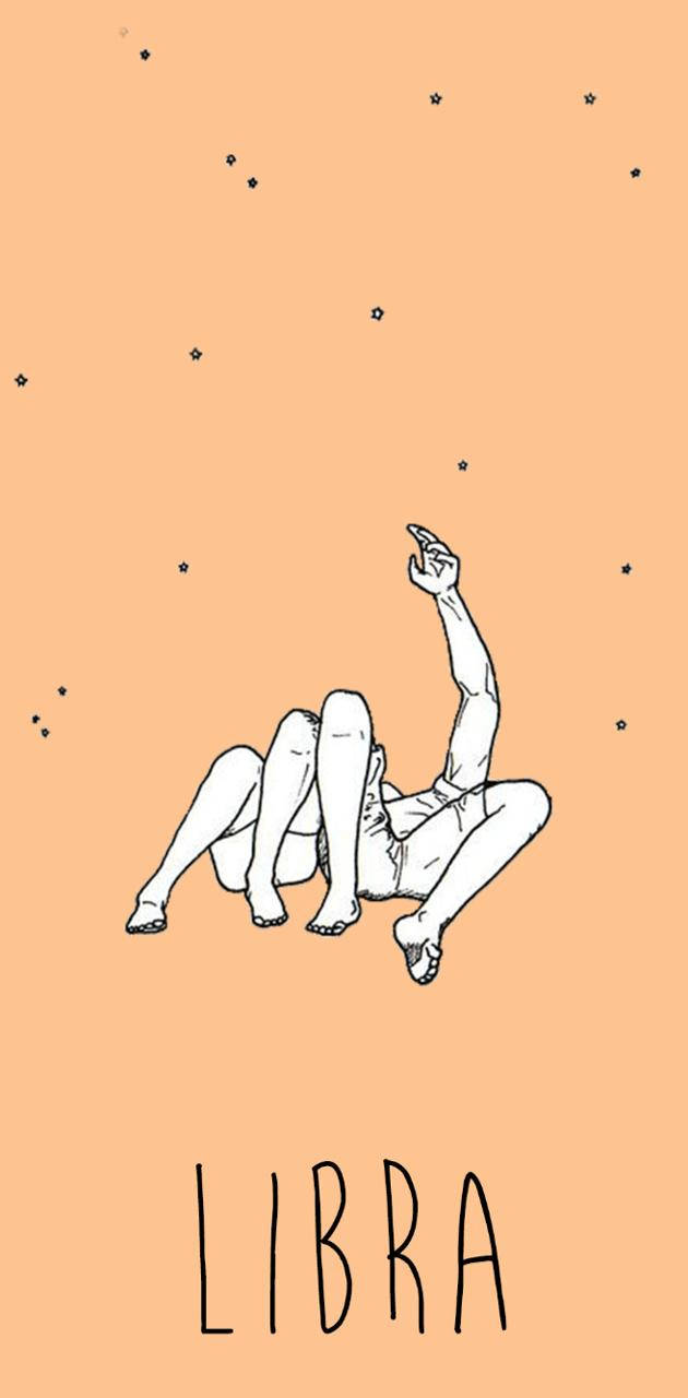Libra Couple Lying Down Picture
