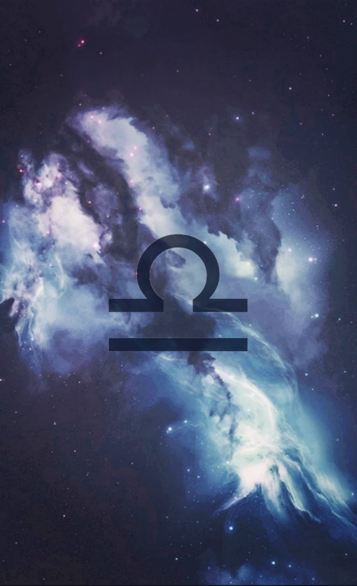 Libra Zodiac Cloudy Galaxy Picture