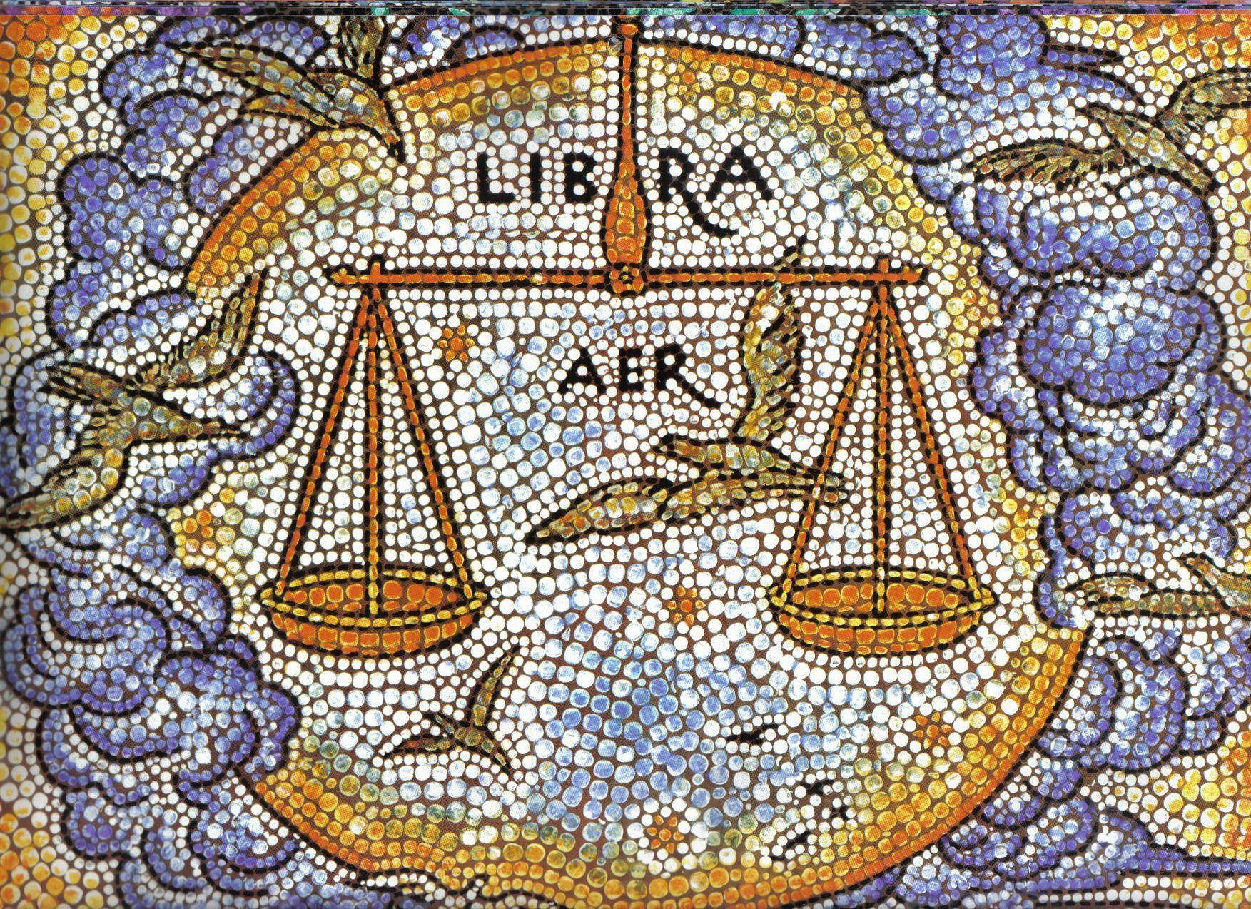 Libra Zodiac Mosaic