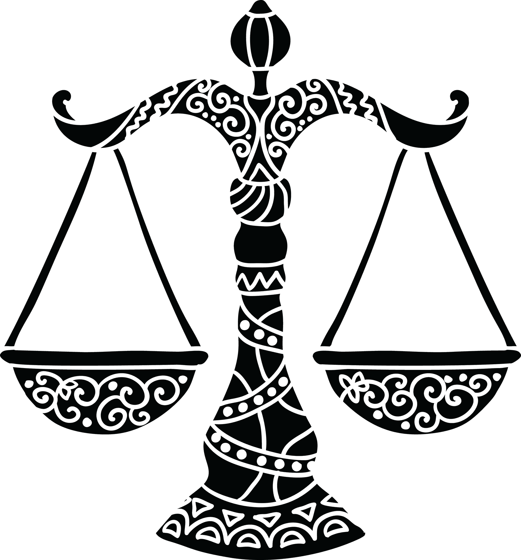 Libra Zodiac Symbol Balance Scale PNG