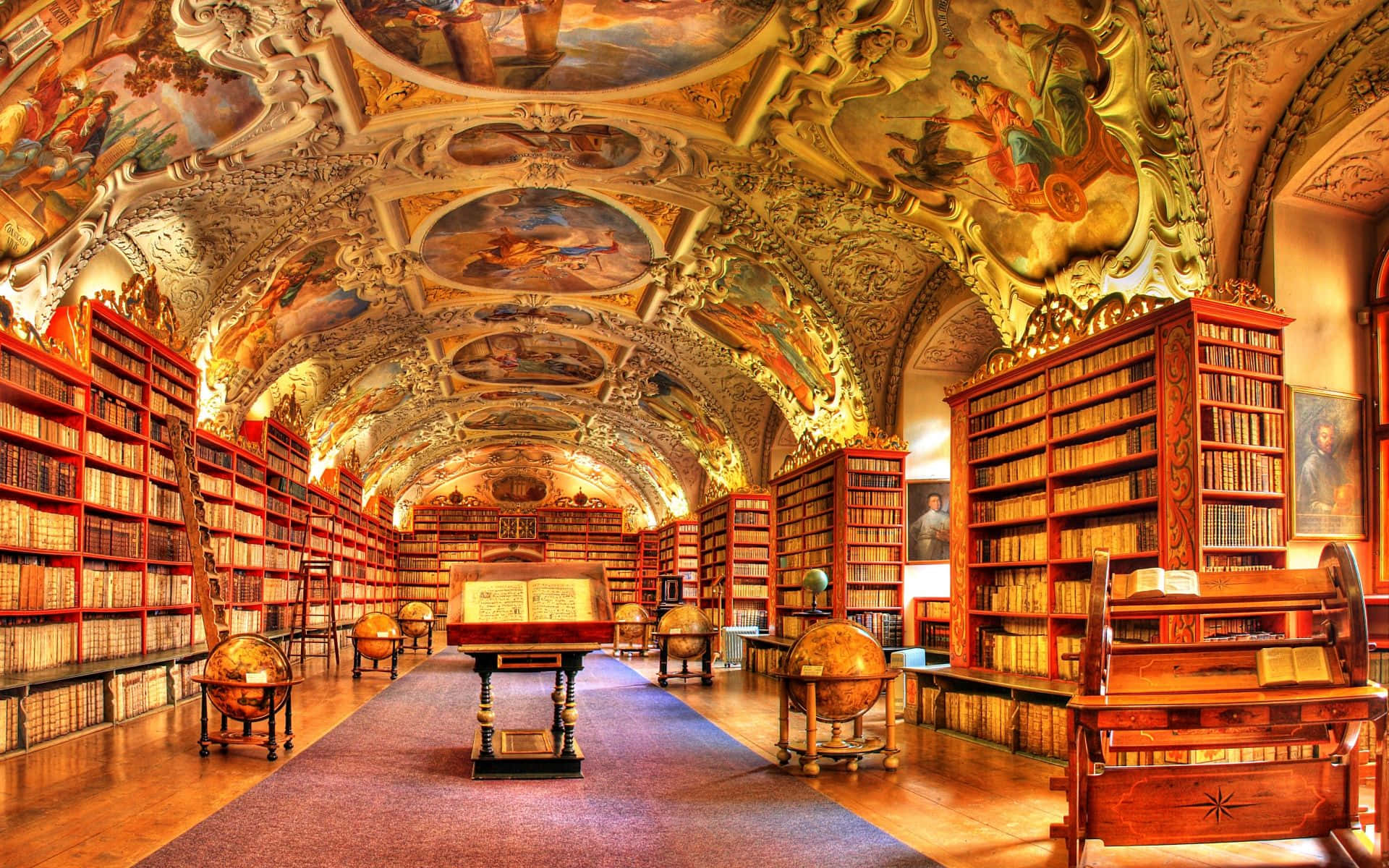 Strahov Monastery Library Background
