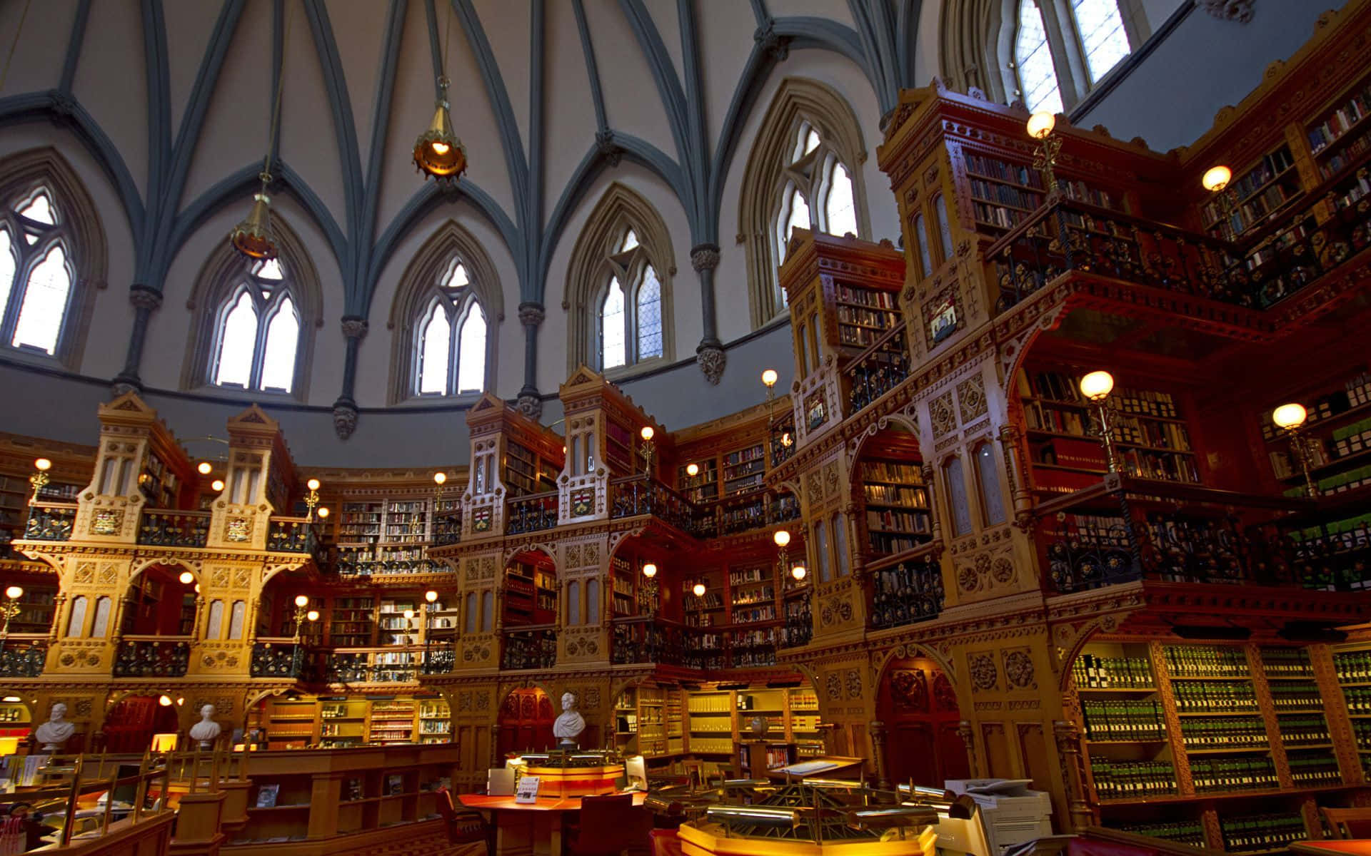 Canadian Parliament Library Background