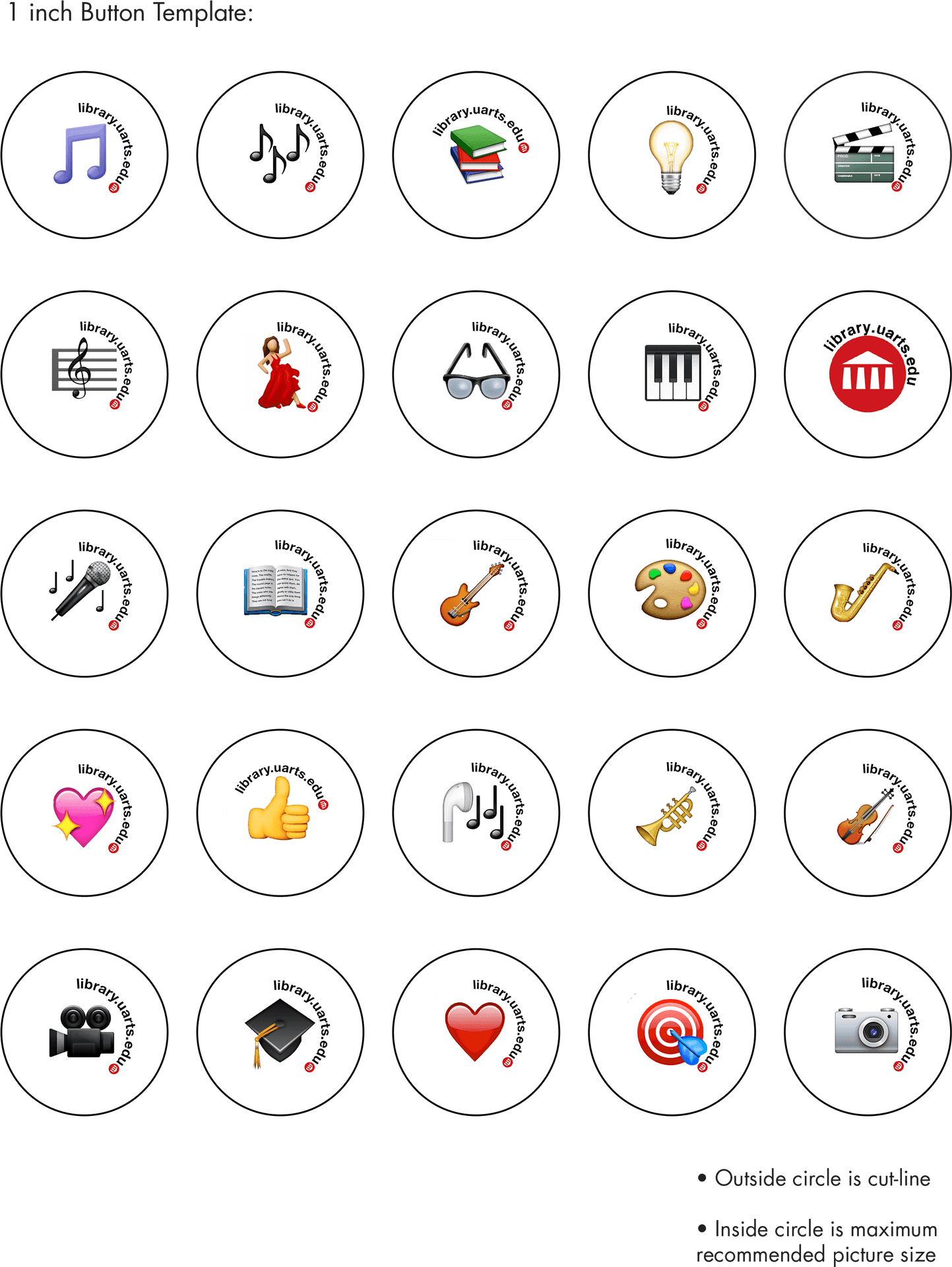 Library Button Design Templates PNG