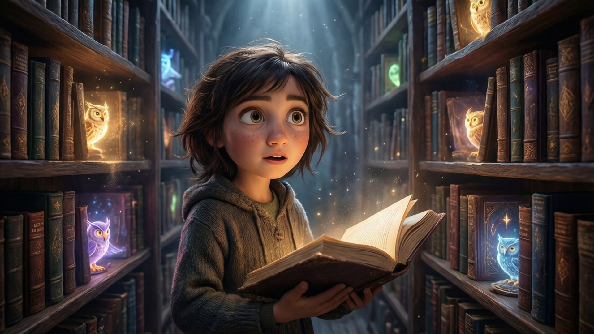 Biblioteksutforskaren Luz Bakgrundsbilder