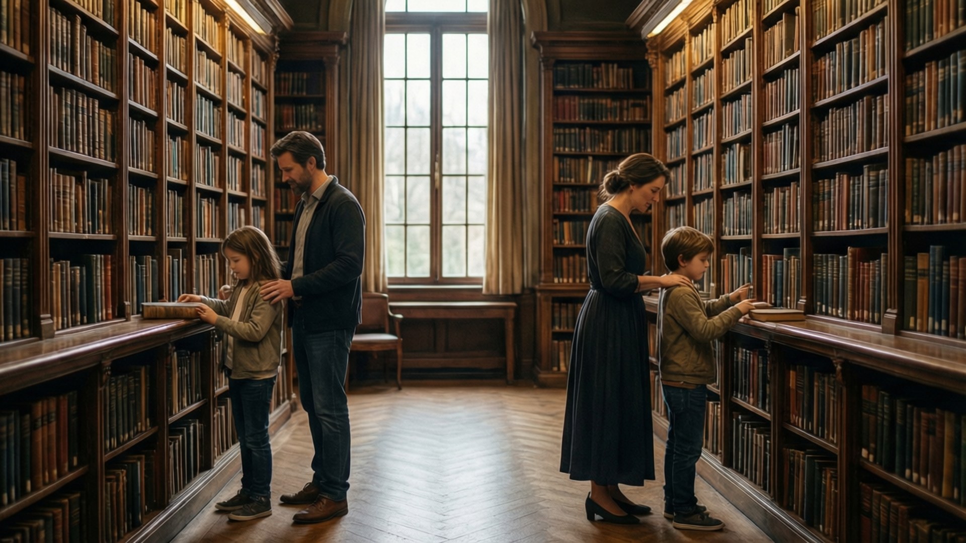 Explorateurs de la Bibliothèque Fonds d'écran