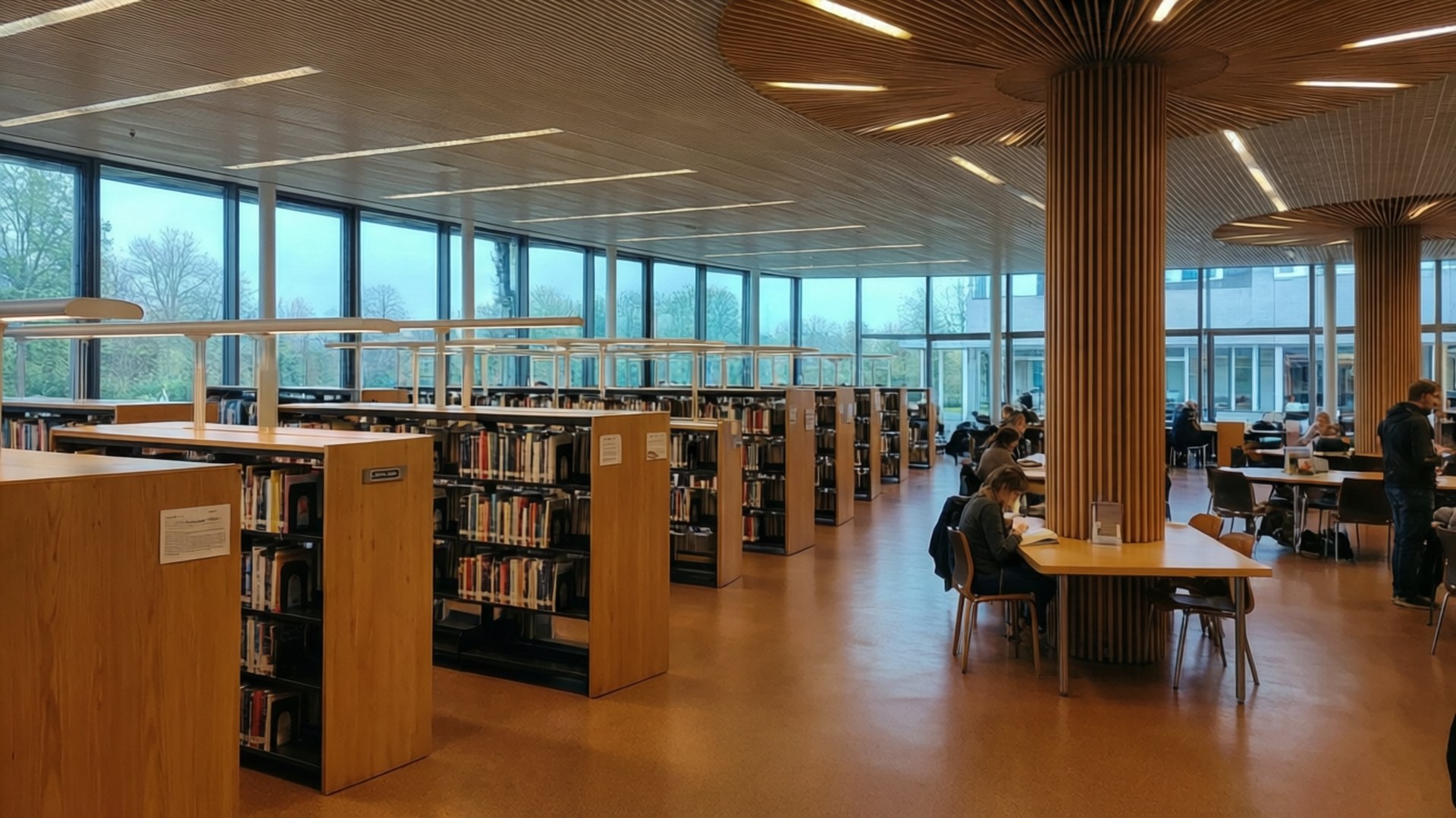 Lumière de Bibliothèque Fonds d'écran