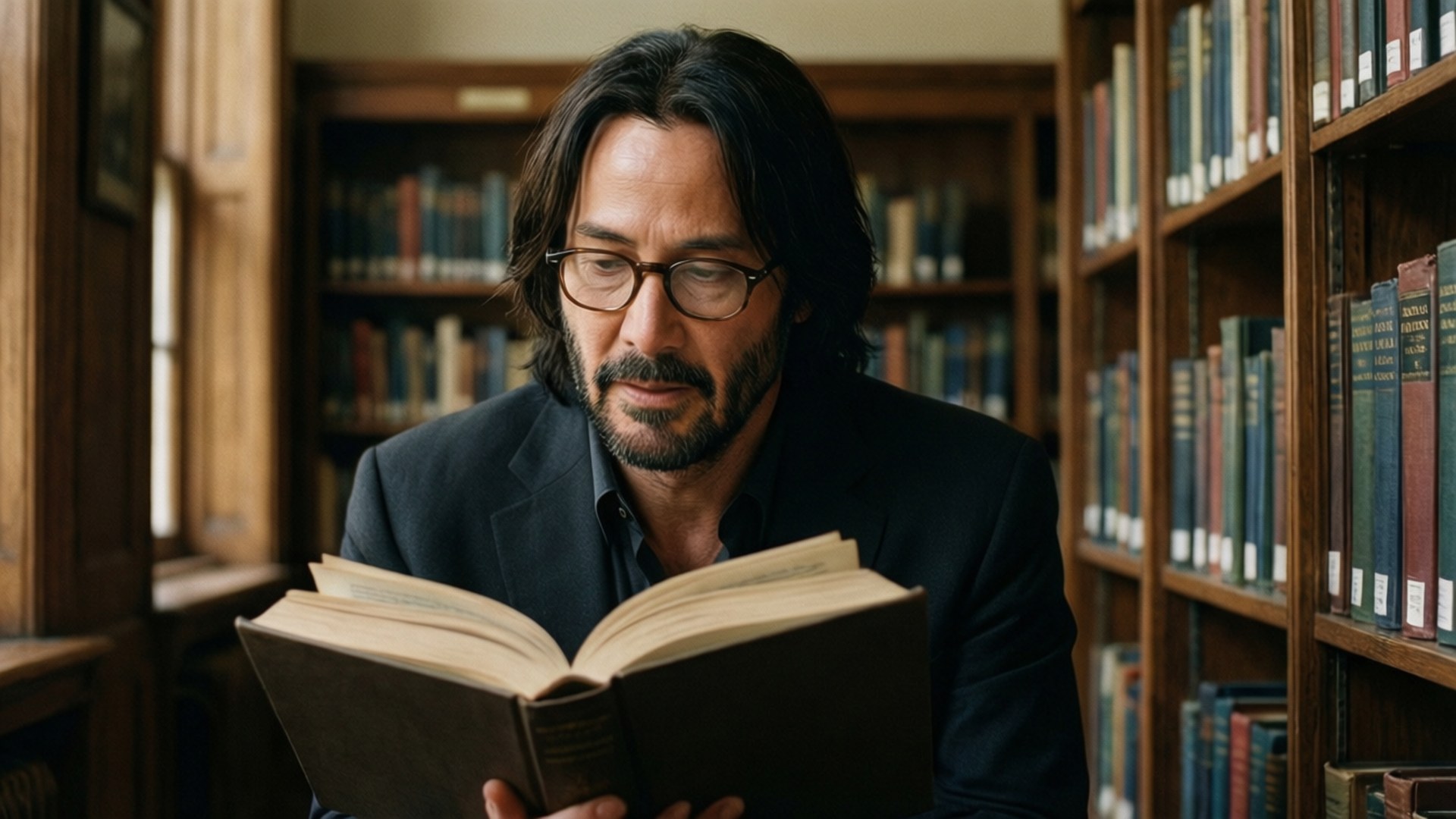 Lecture à la Bibliothèque Fonds d'écran