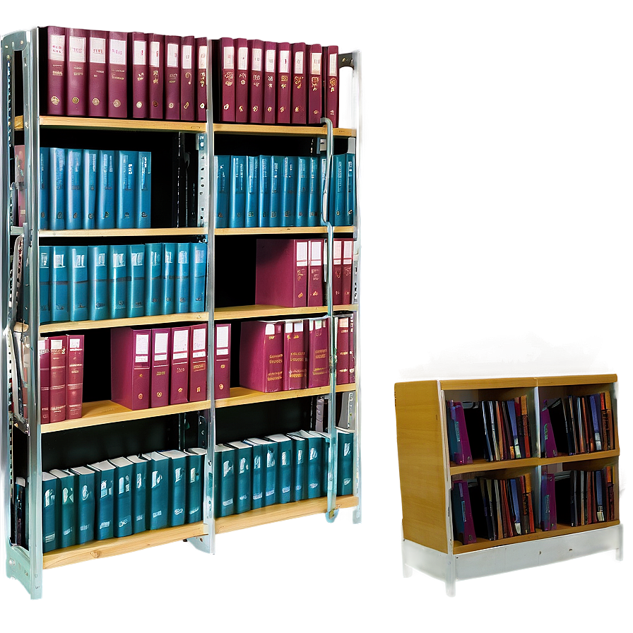 Library Shelves With Books Png 86 PNG