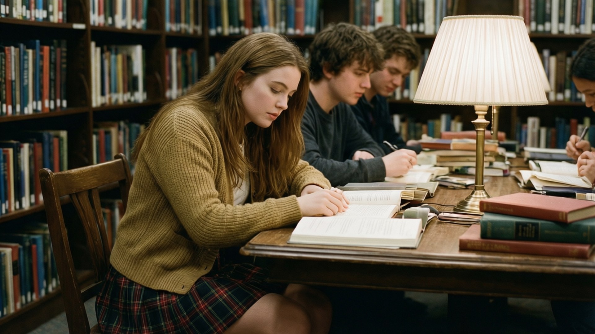 Library Study Group Wallpaper