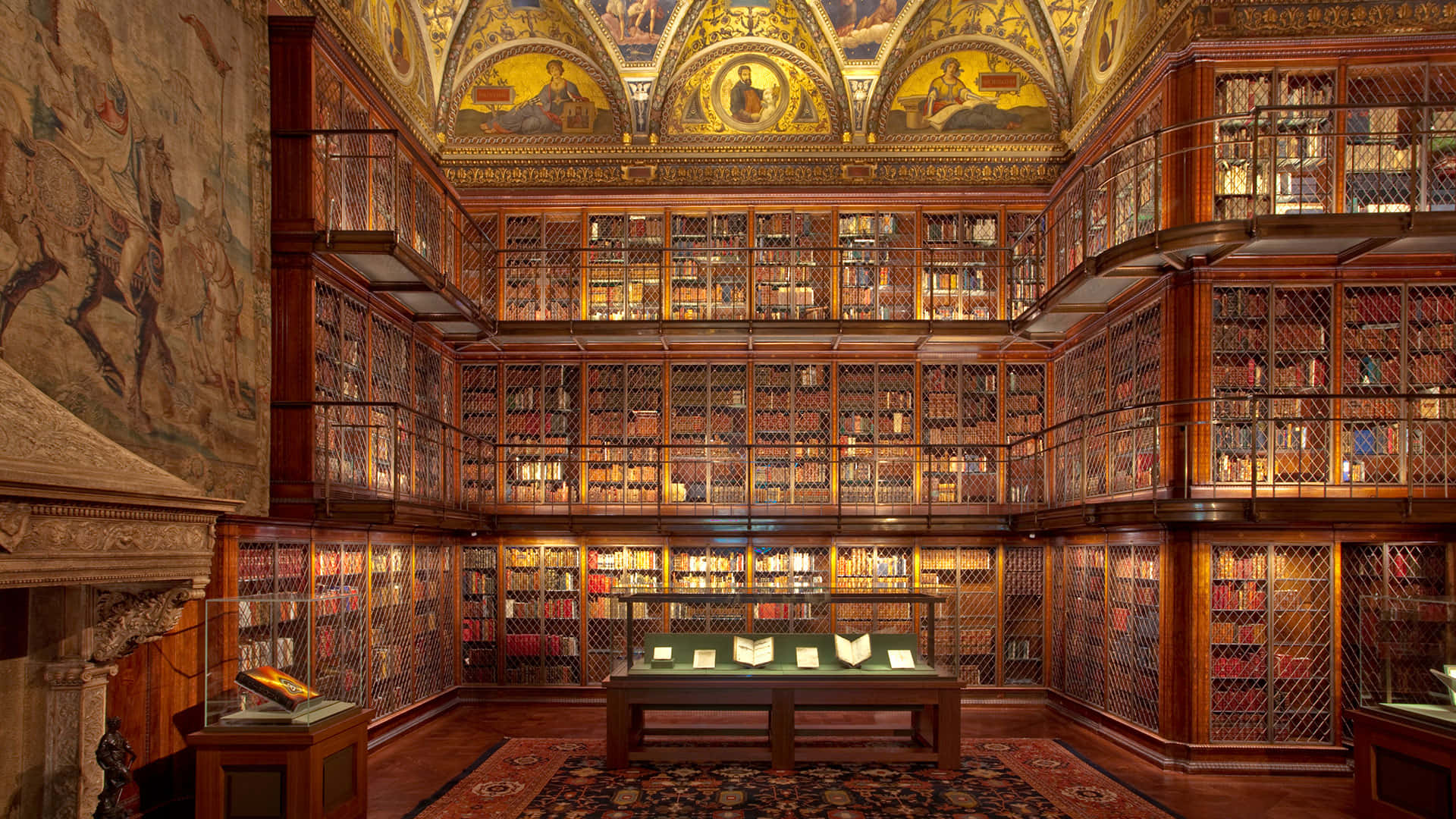 Cosy Bookworm Heaven: Library Zoom Background