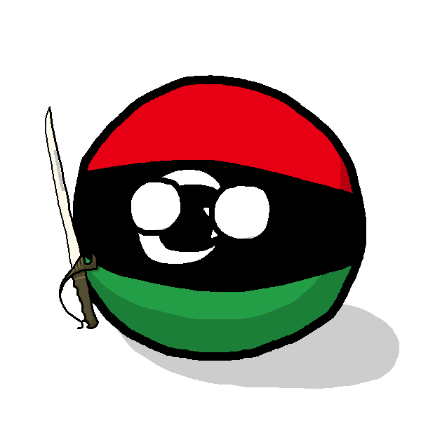 Libya Countryball With Sword PNG