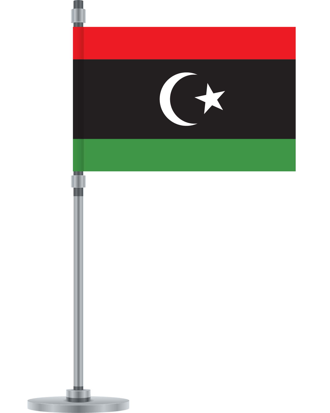 Libyan Flagon Pole PNG