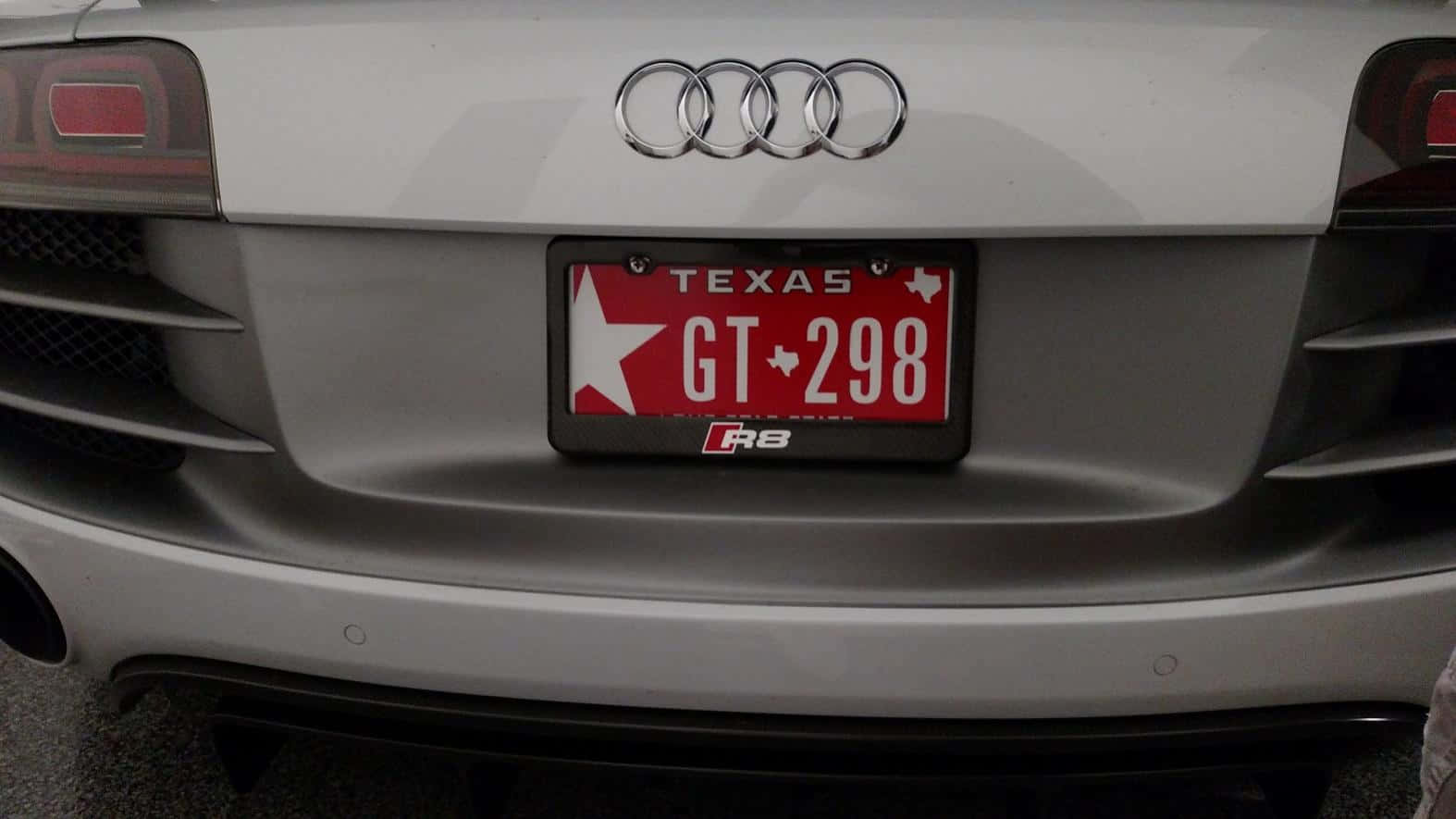Audi Texas Red License Plate