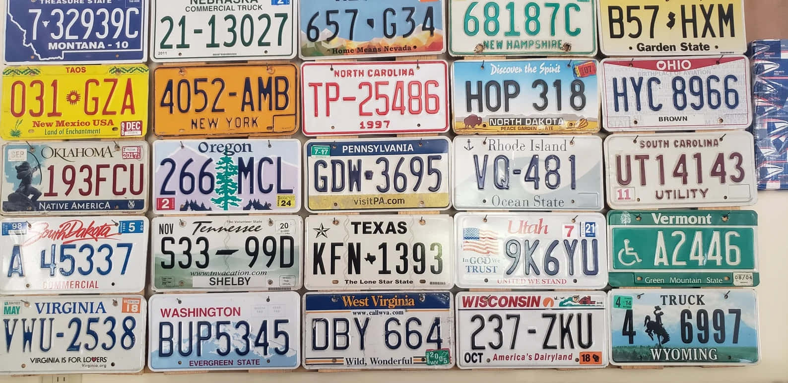 American Colorful Collection License Plate