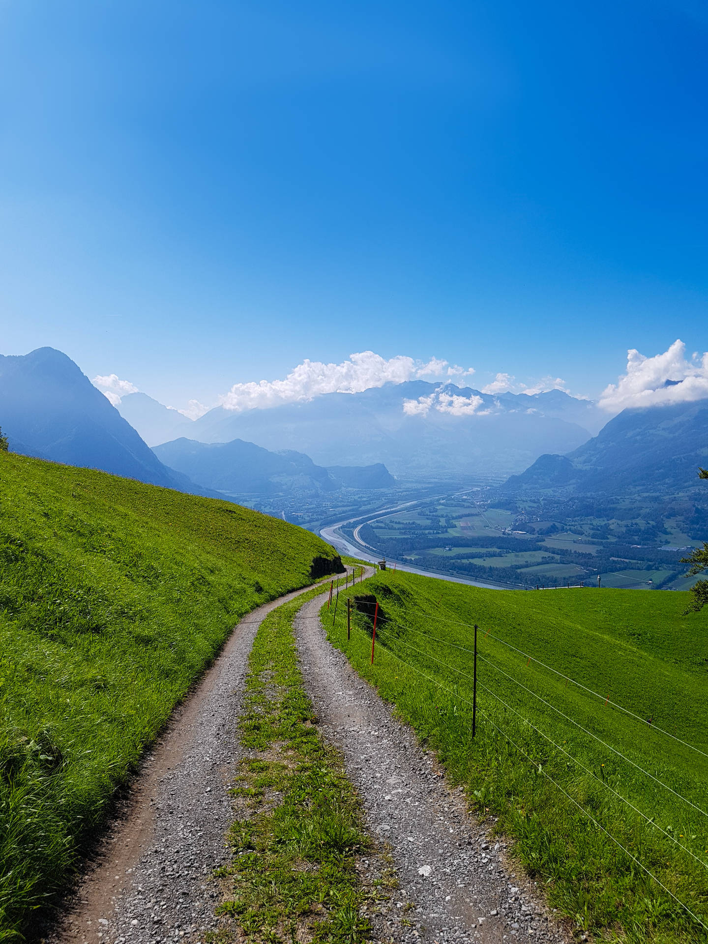 Sentiero Stradale Del Liechtenstein Sfondo