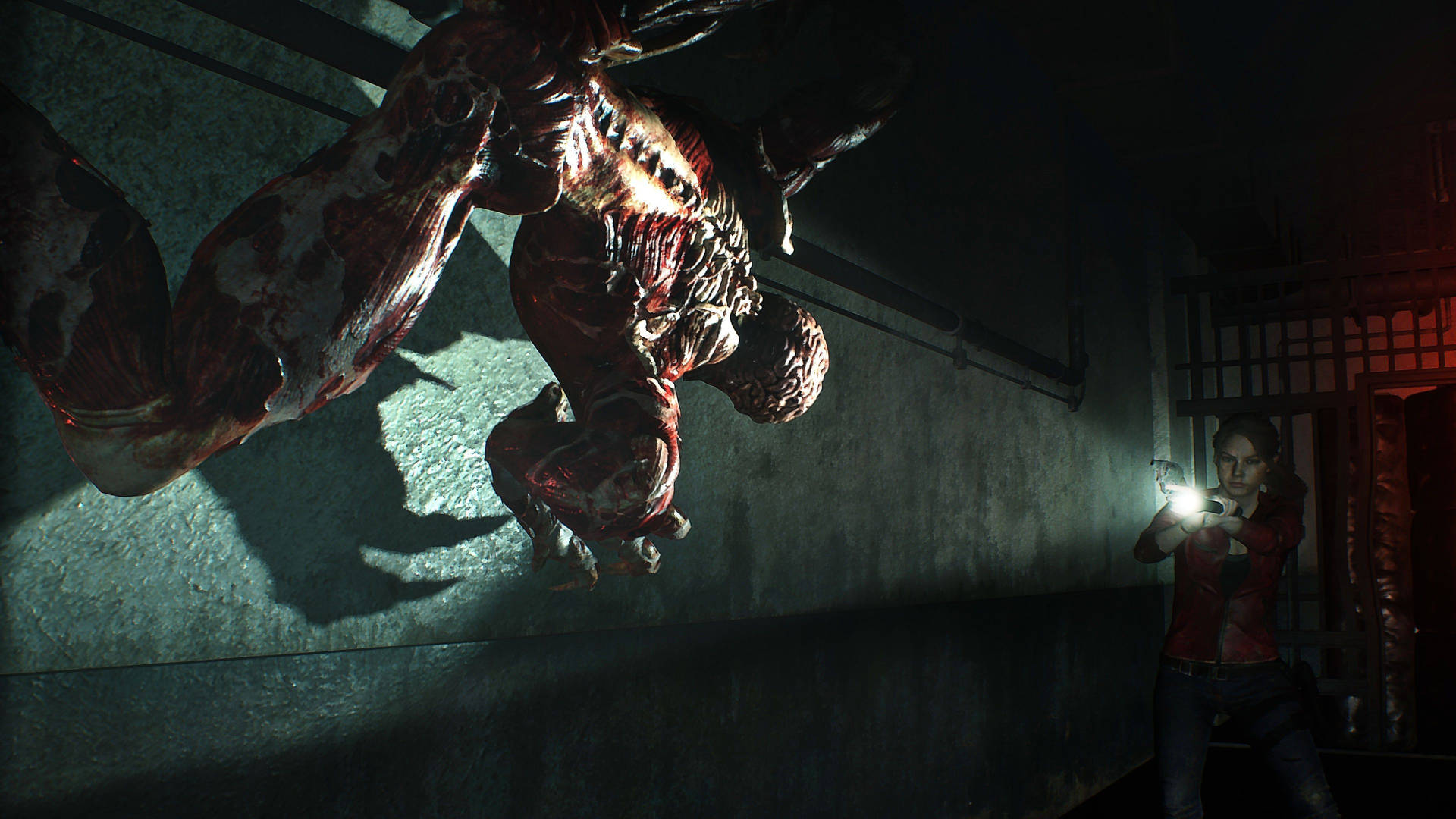 "Keep your distance from the menacing Licker in Resident Evil 2 Remake". Wallpaper