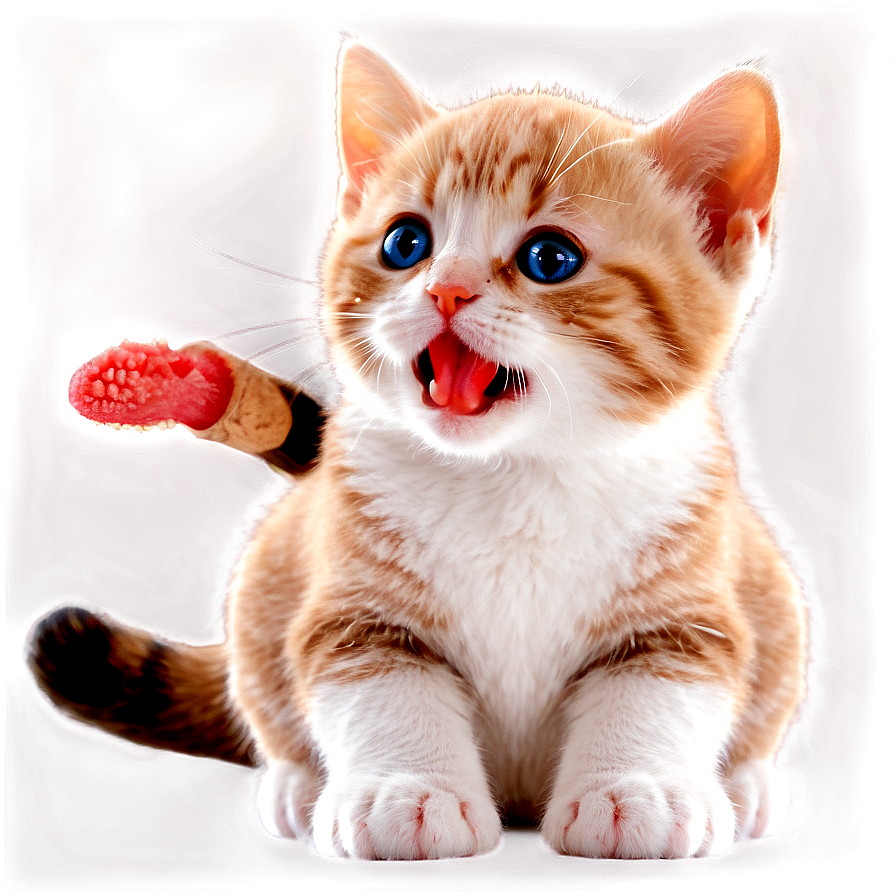 Licking Cat Cute Png C PNG