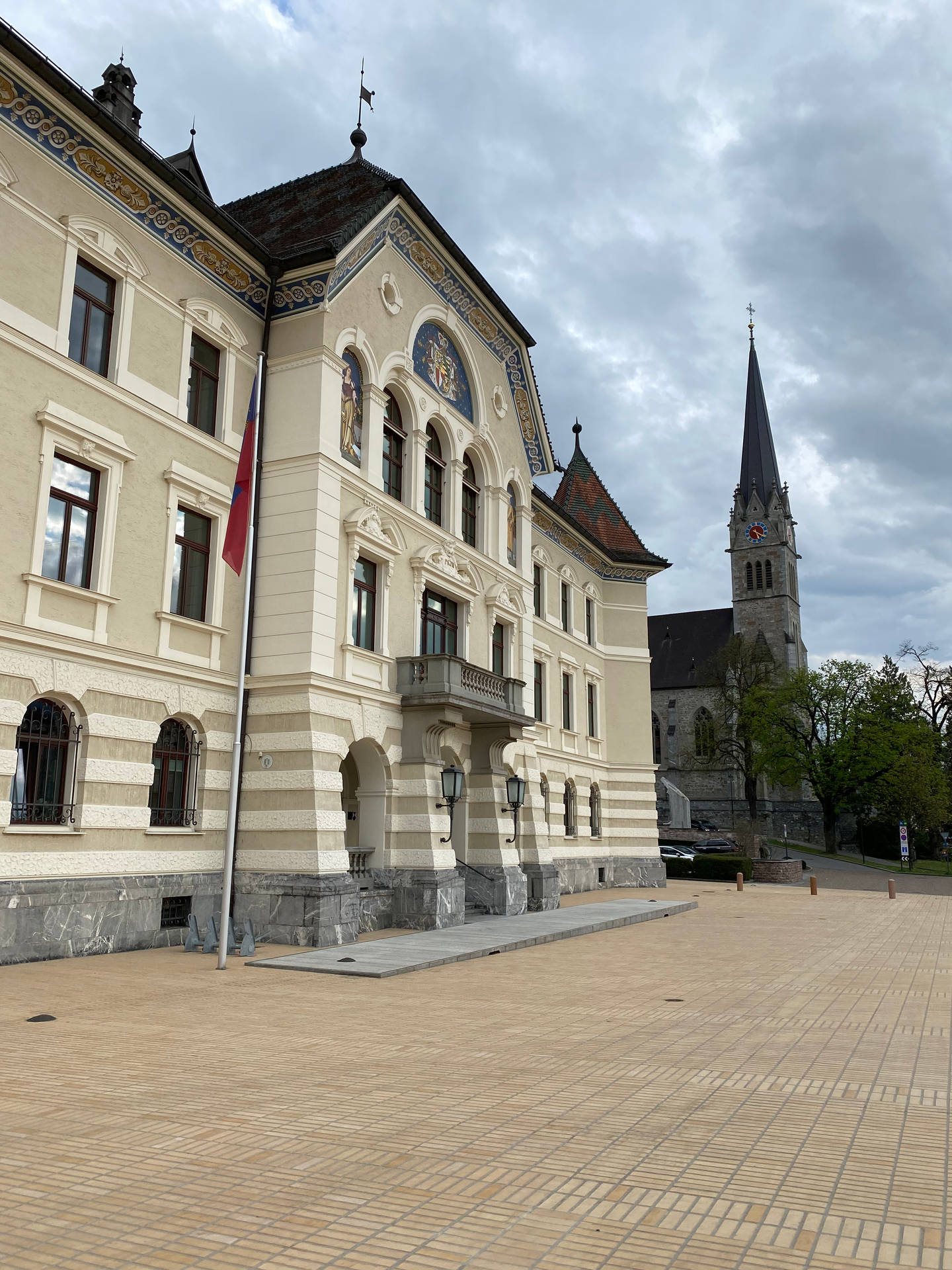 Casadel Gobierno De Liechtenstein. Fondo de pantalla