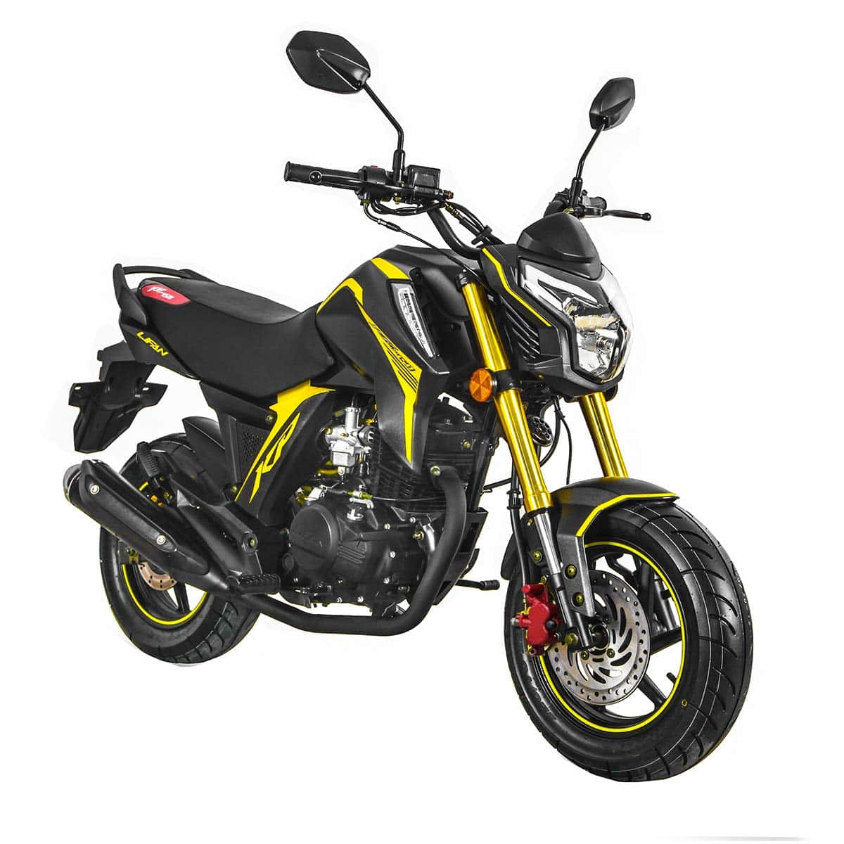 Design De Moto Lifan Jaune Et Noir Fond d'écran