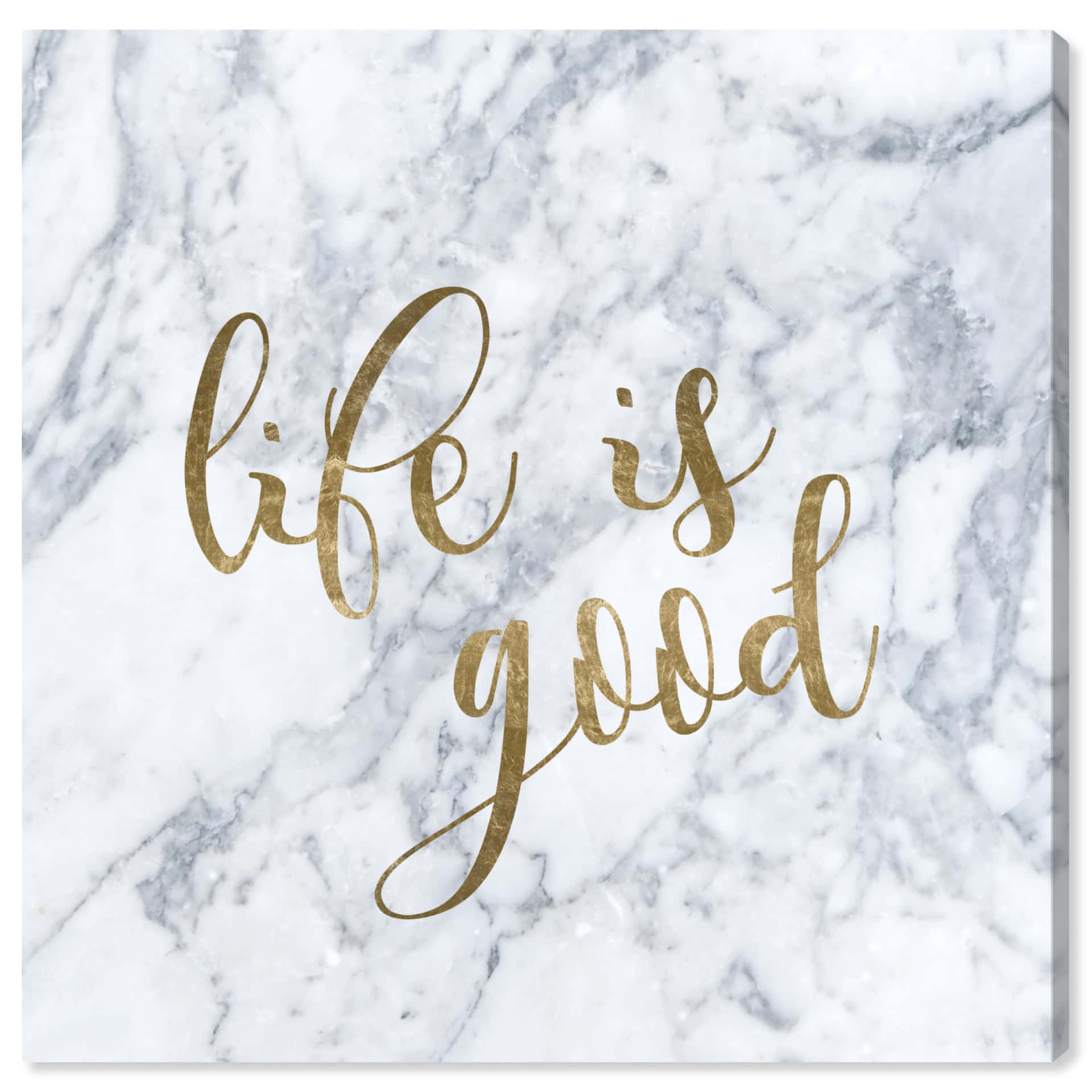 Life Is Good On Marble Wallpaper