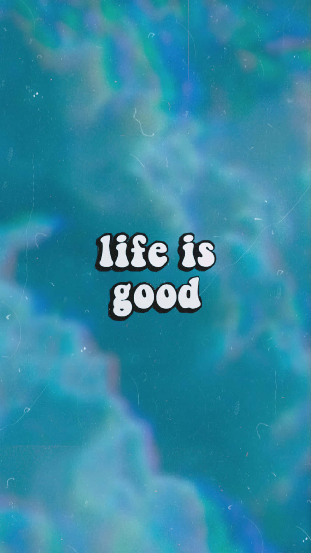 Life Is Good In Trippy Clouds Wallpaper