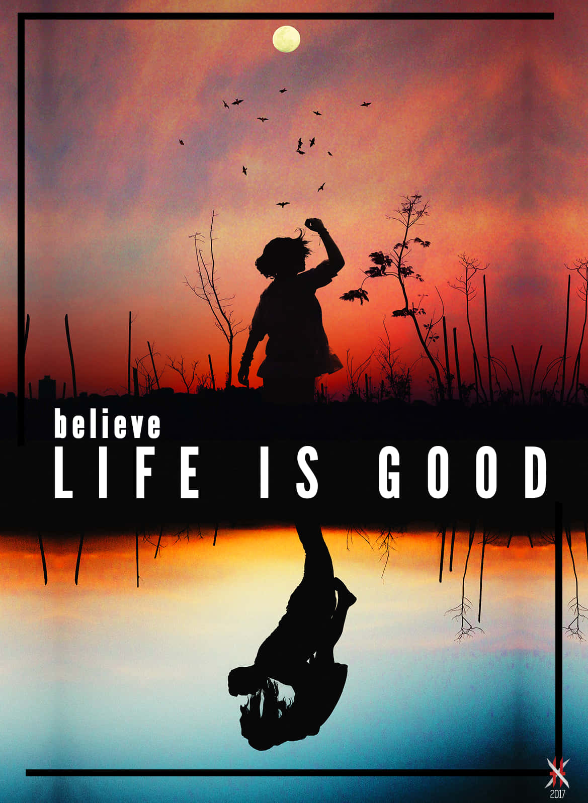 Life Is Good Silhouette Wallpaper