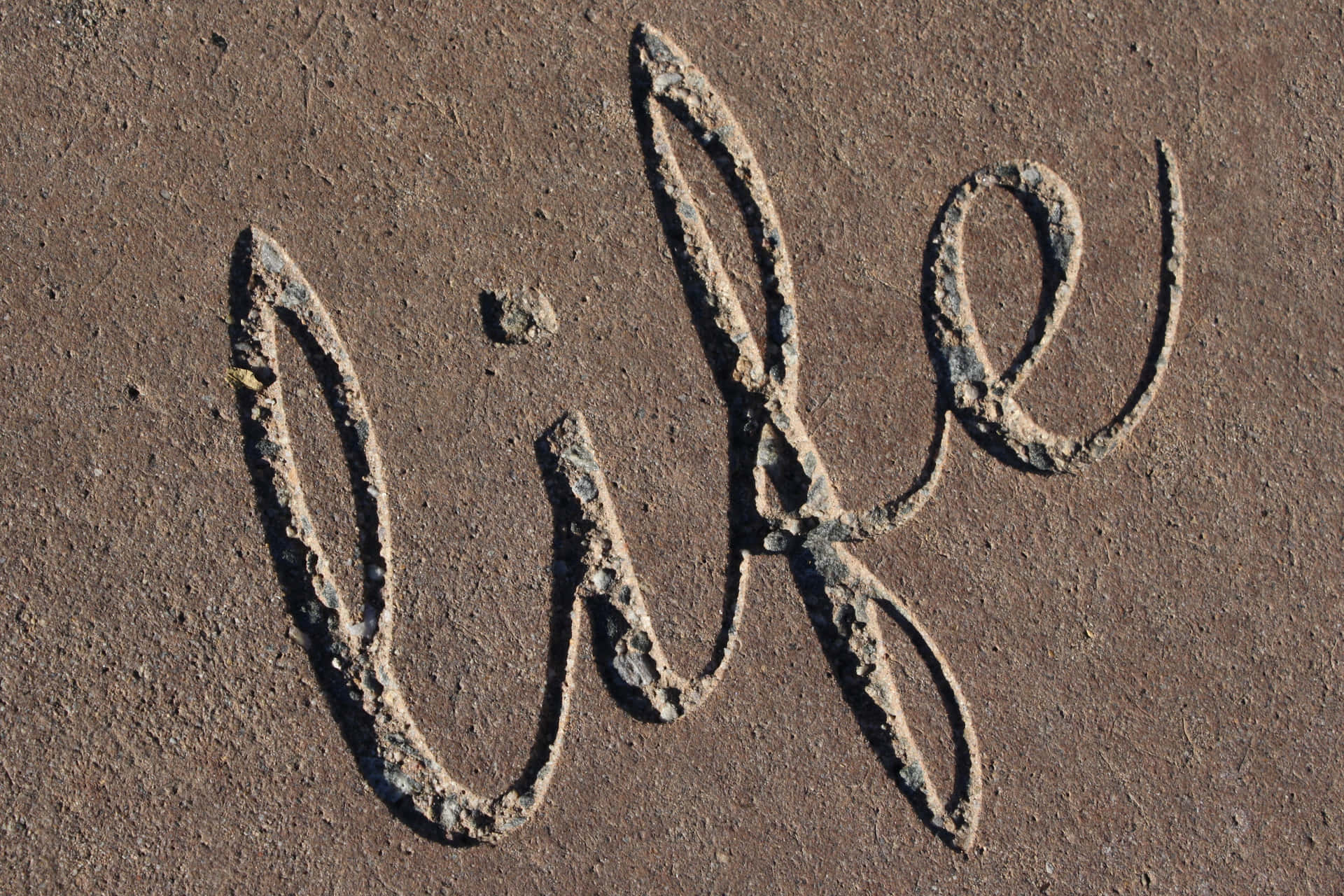 A Word Written In Sand