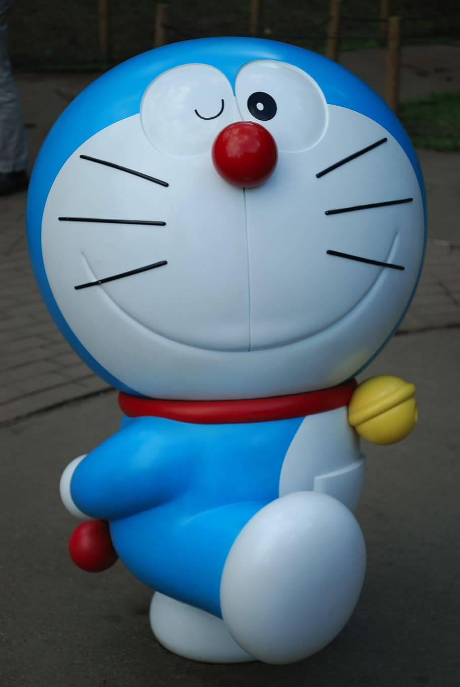 Life Size Statue Doraemon Iphone Background