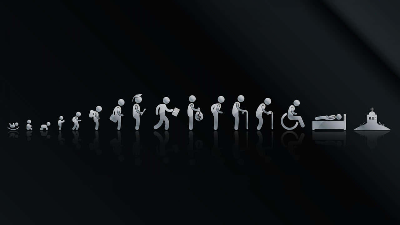 Life Stages Progressionand Death Wallpaper