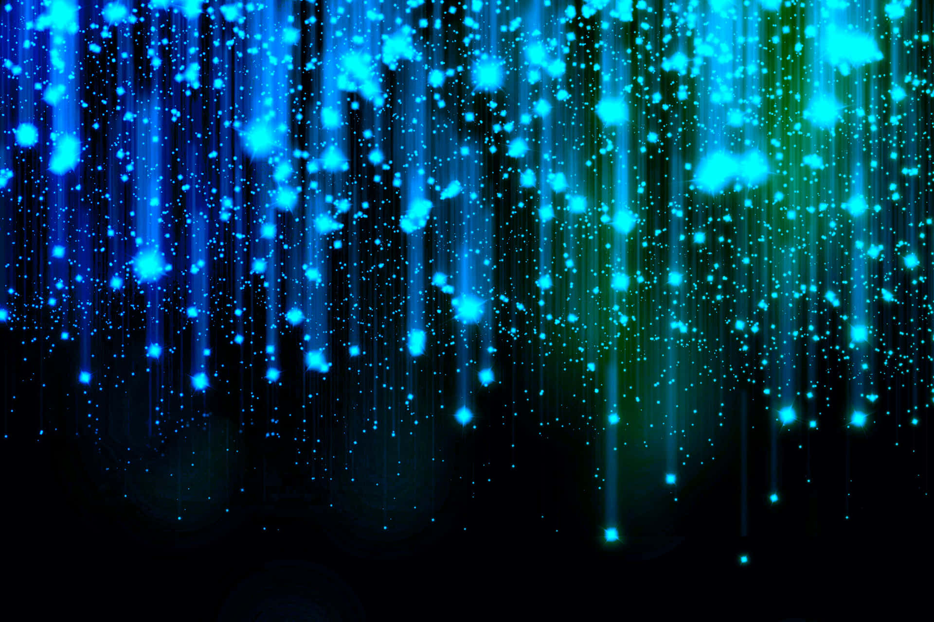 Blue Shower Lights In Black Aesthetic Background