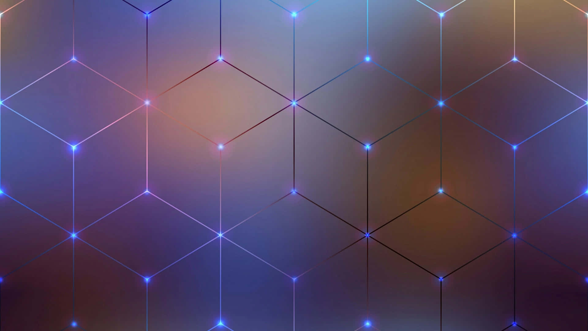 Seamless Hexagon Light Lines Background