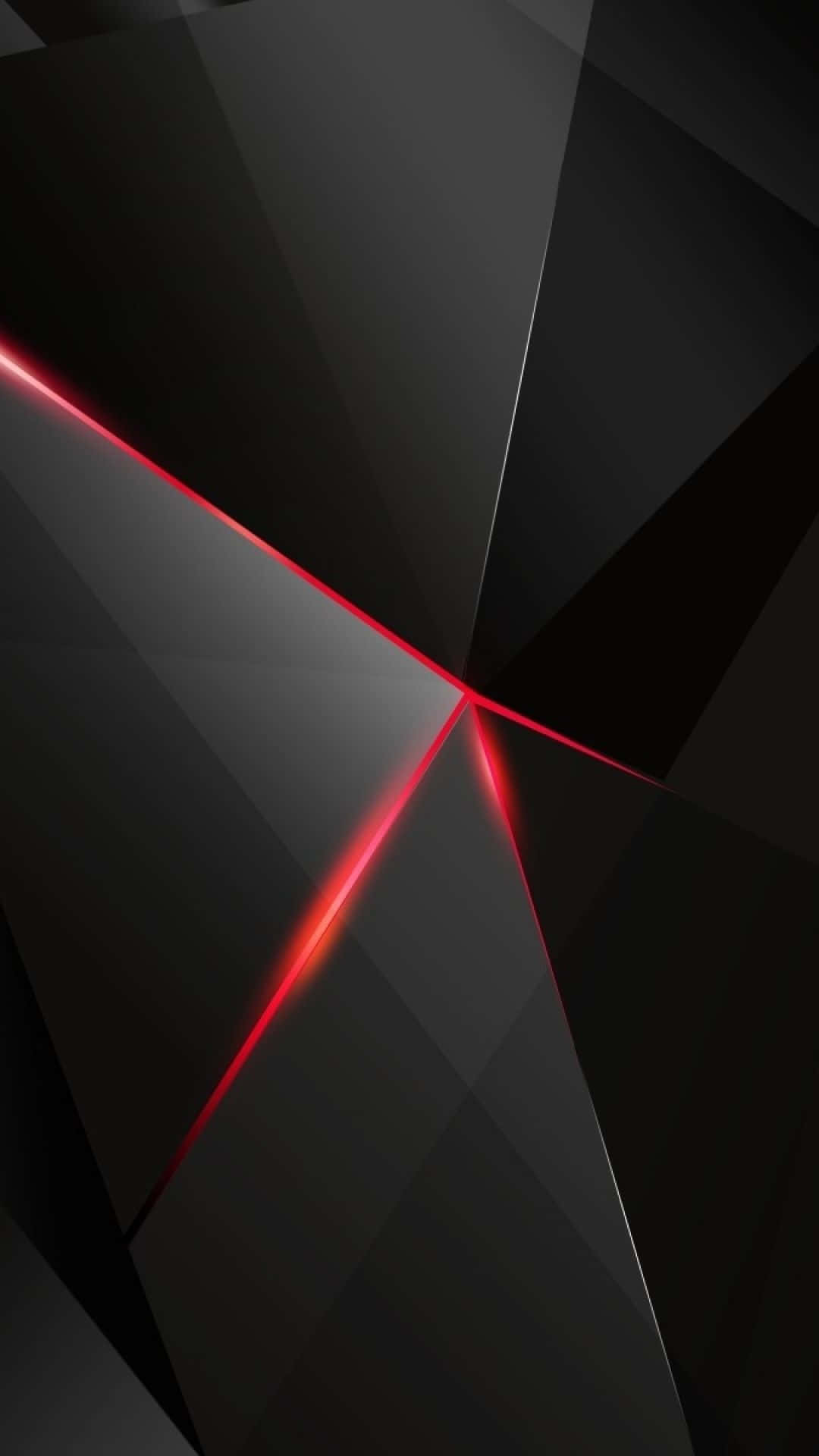 A Black And Red Abstract Background With A Red Light