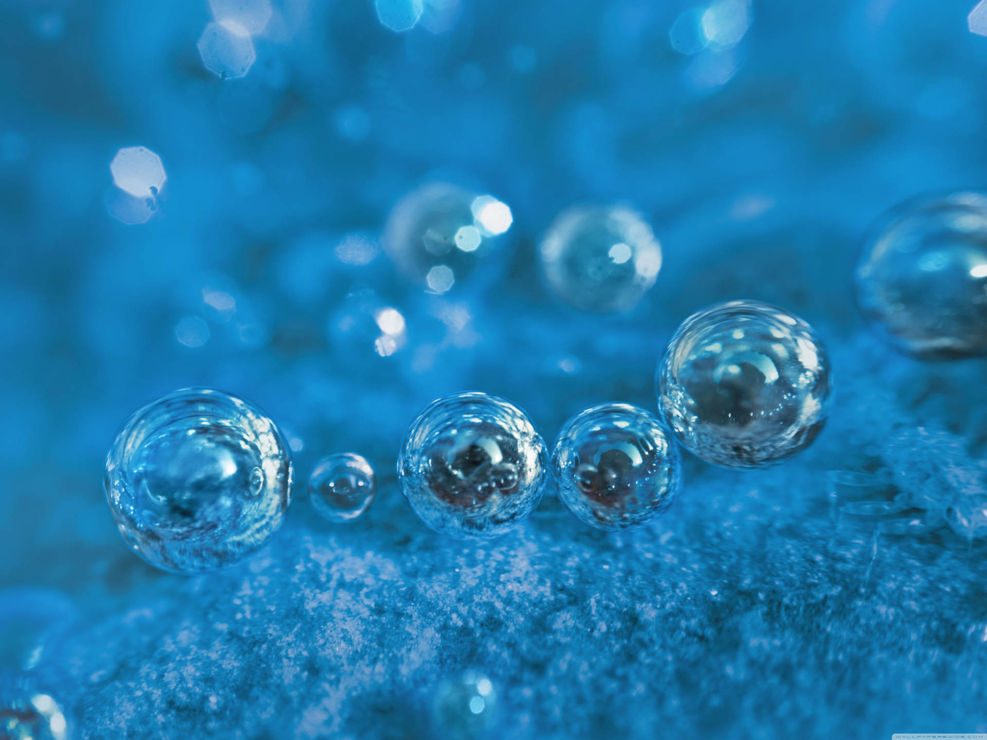 Light Blue 3d Bubbles