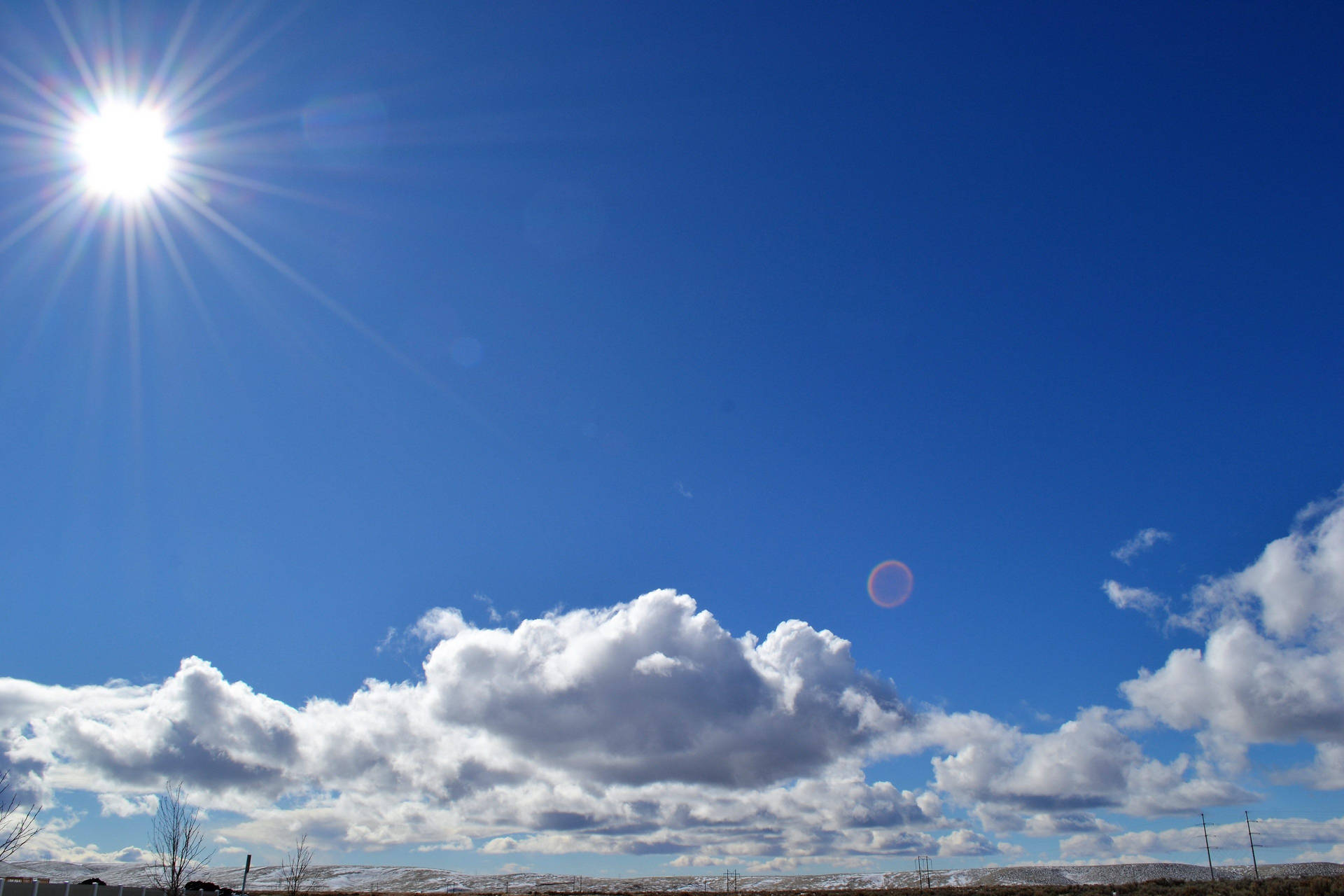 Light Blue Aesthetic Desert Sky Picture
