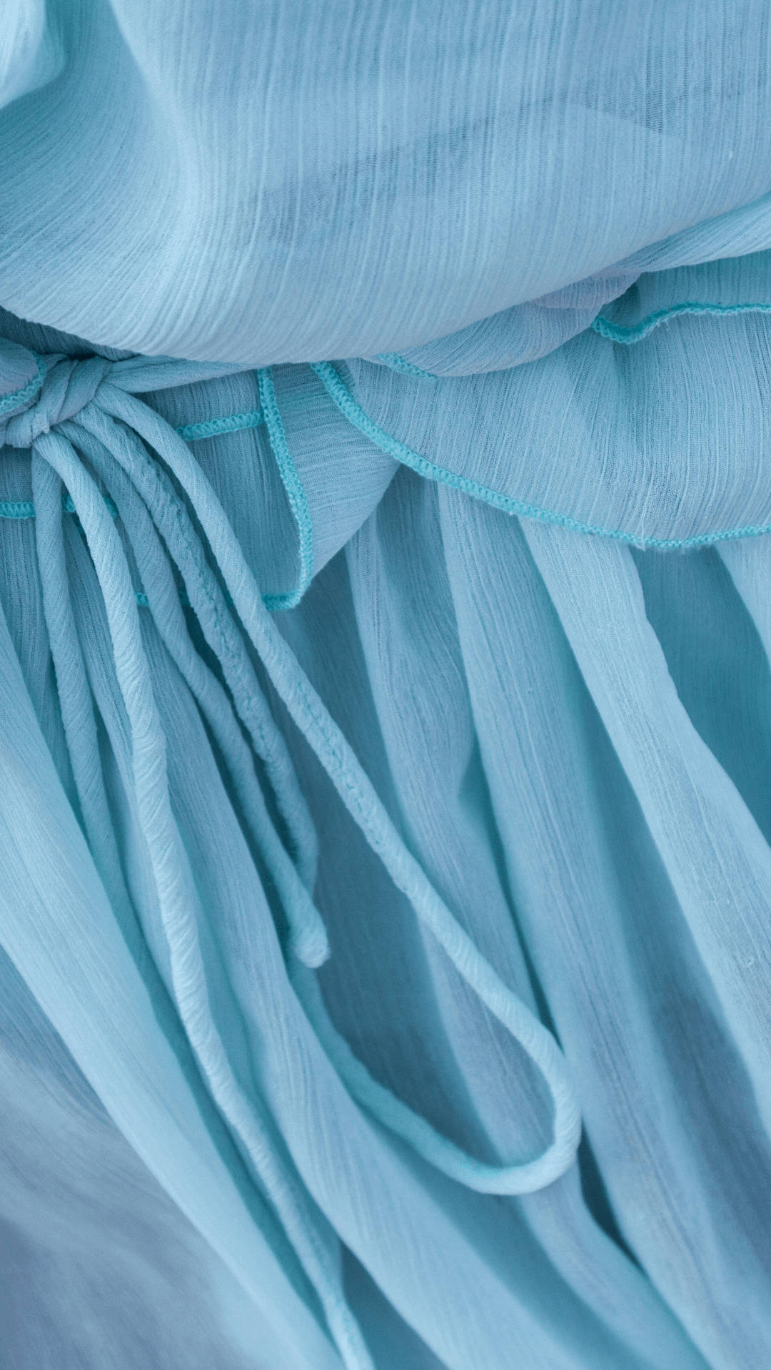 Light Blue Aesthetic Flowy Dress