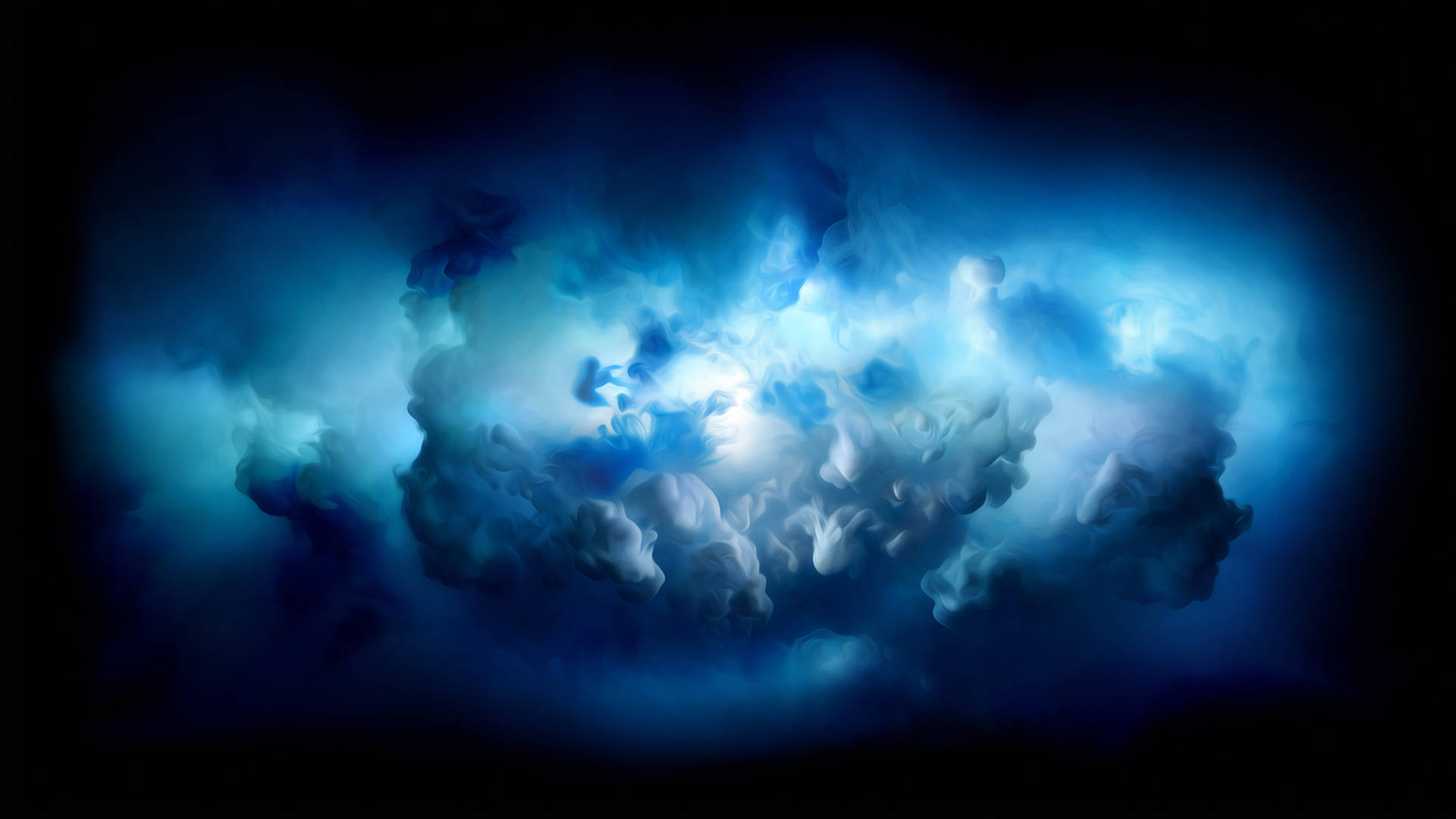 Light Blue And Neon Smoke Imac 4k Picture