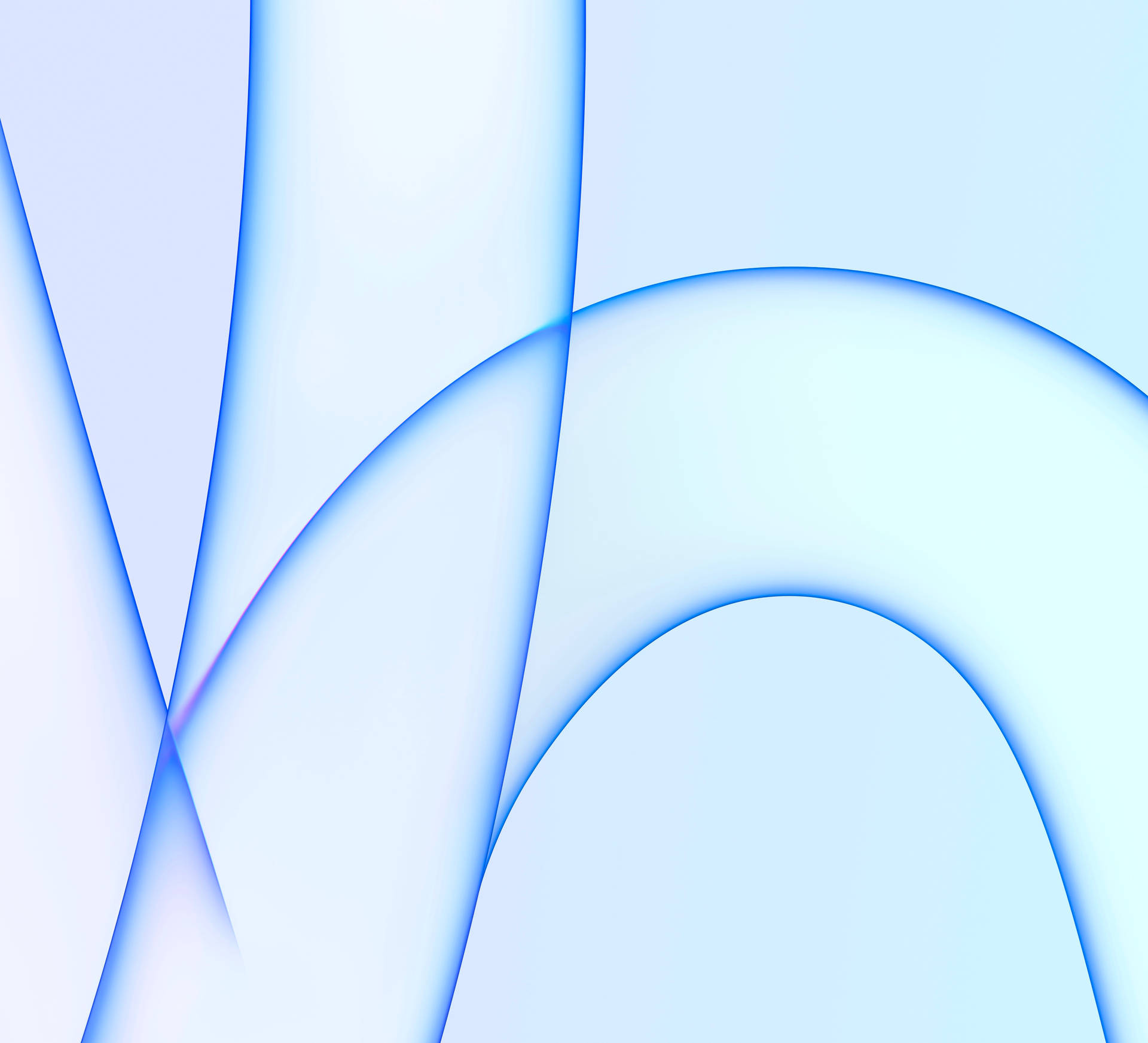Lyseblå baggrund med linjer iMac 4K skærm Wallpaper