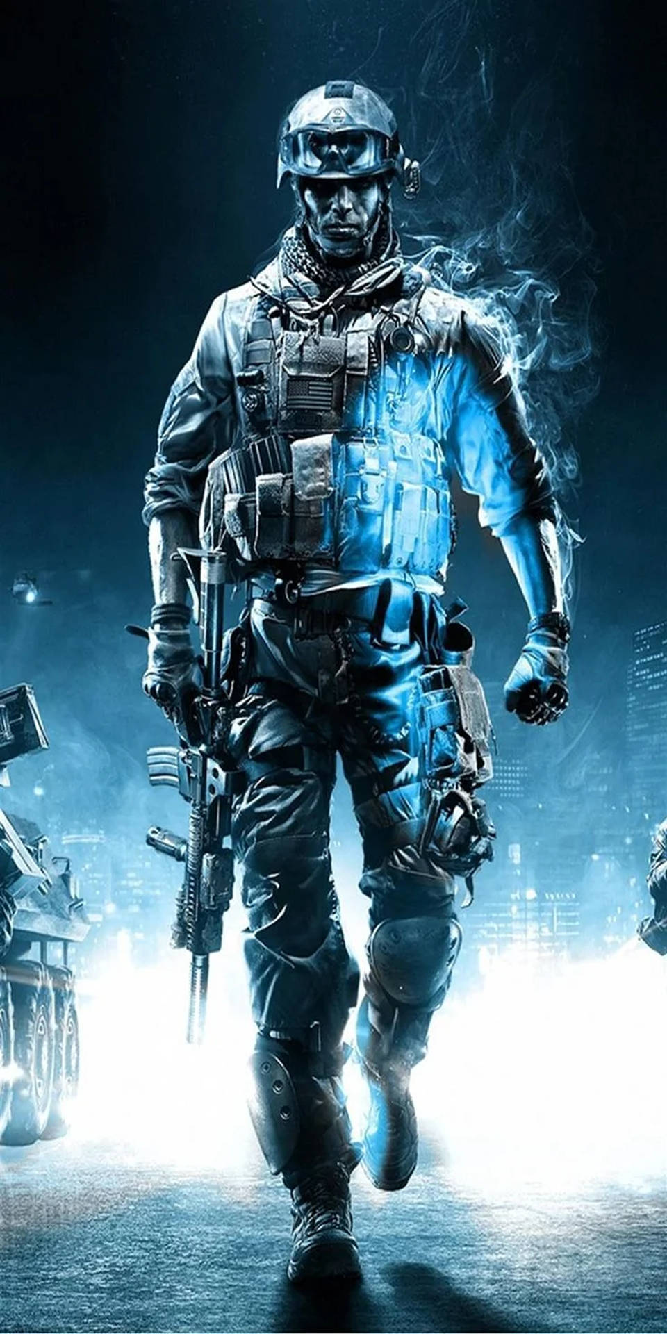 Light Blue Call Of Duty Phone Background