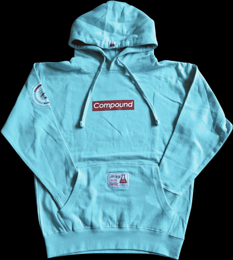 Light Blue Compound Hoodie PNG